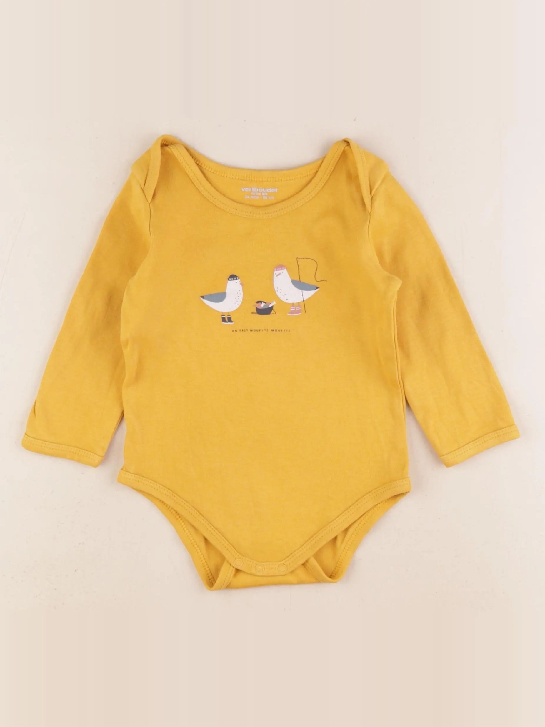 Vertbaudet - body jaune - 24 mois