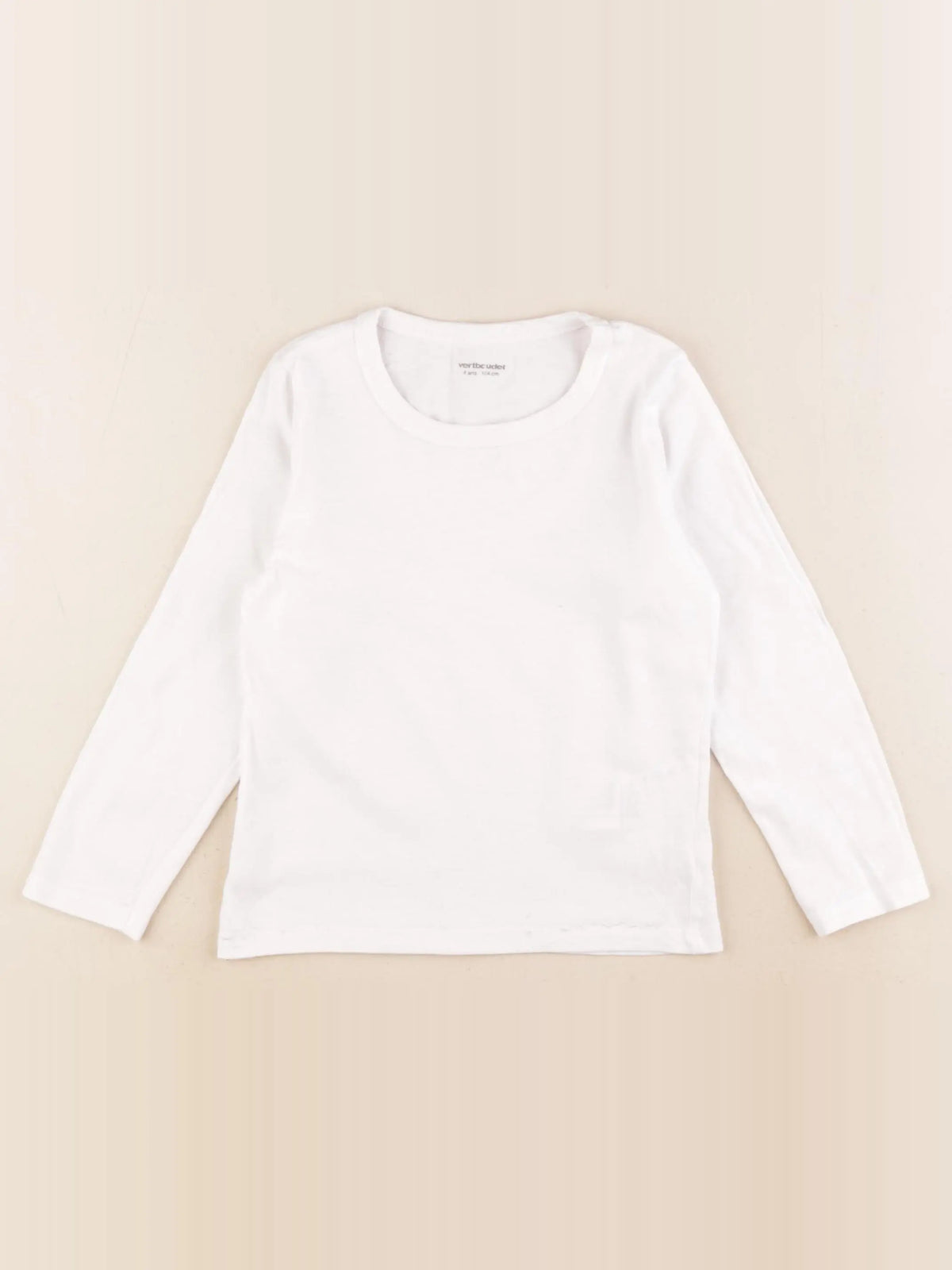 Vertbaudet - maillot de corps blanc - 4 ans