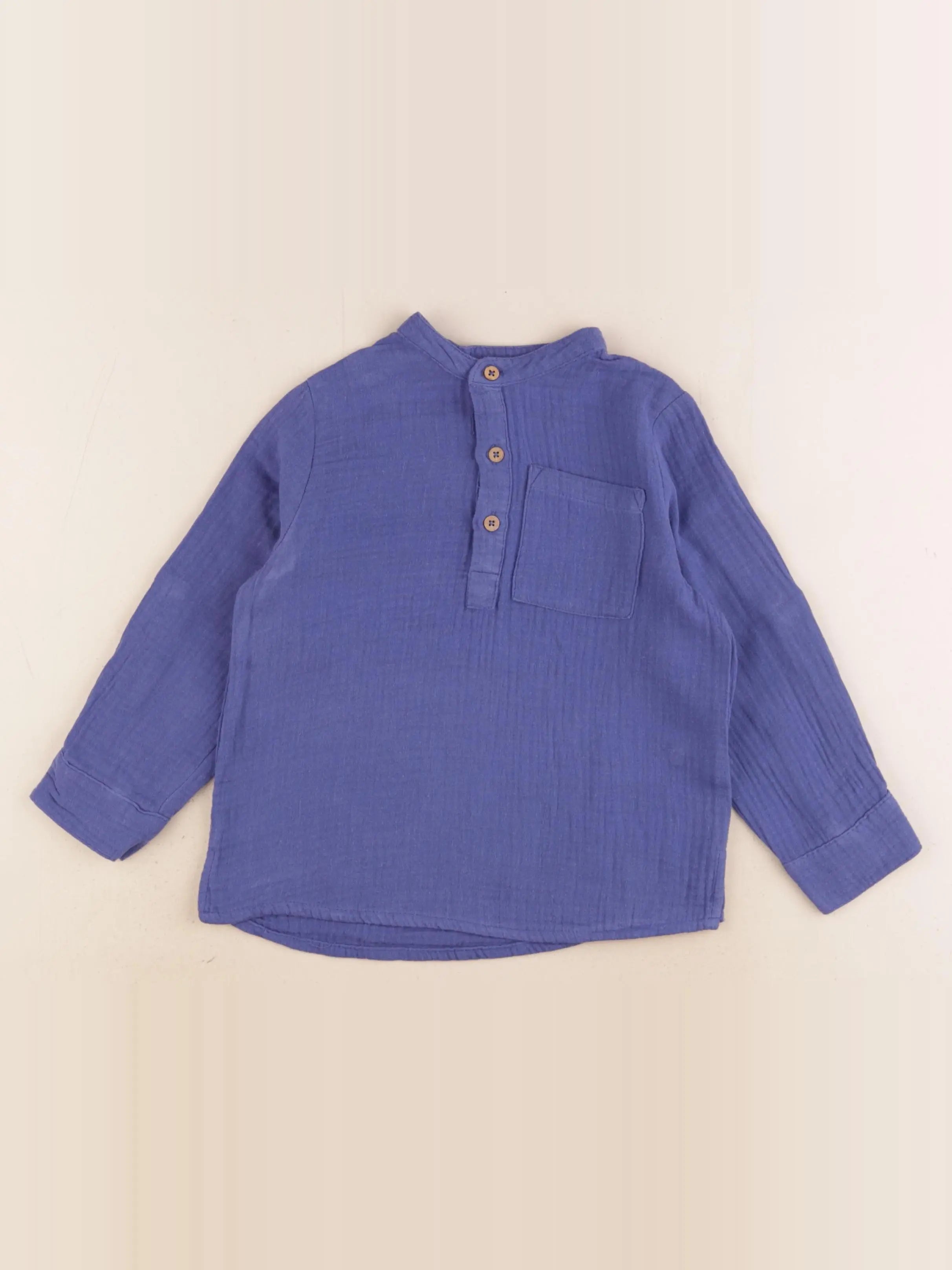 Vertbaudet - chemise bleu - 4 ans