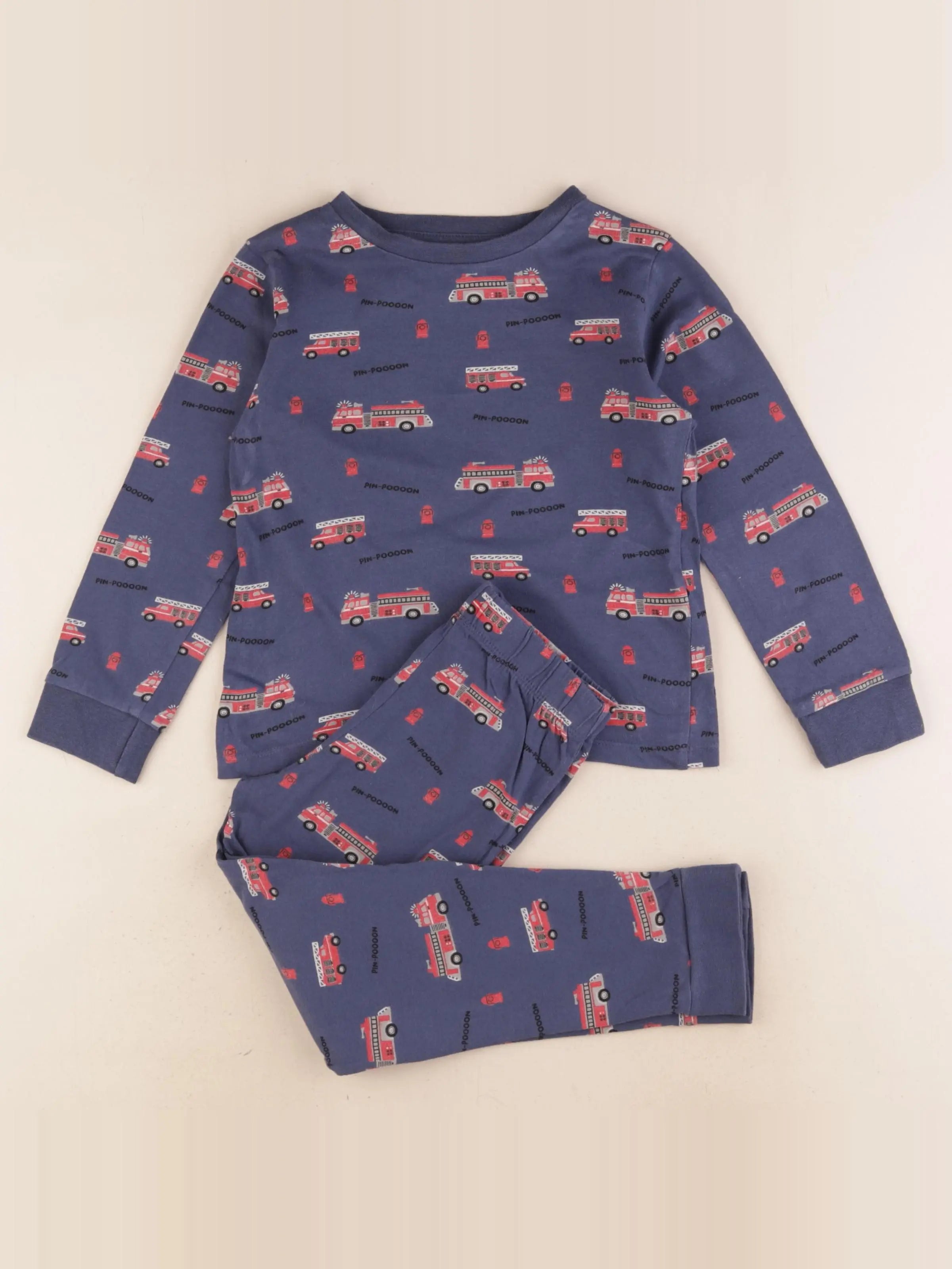 Vertbaudet - pyjama coton bleu - 4 ans
