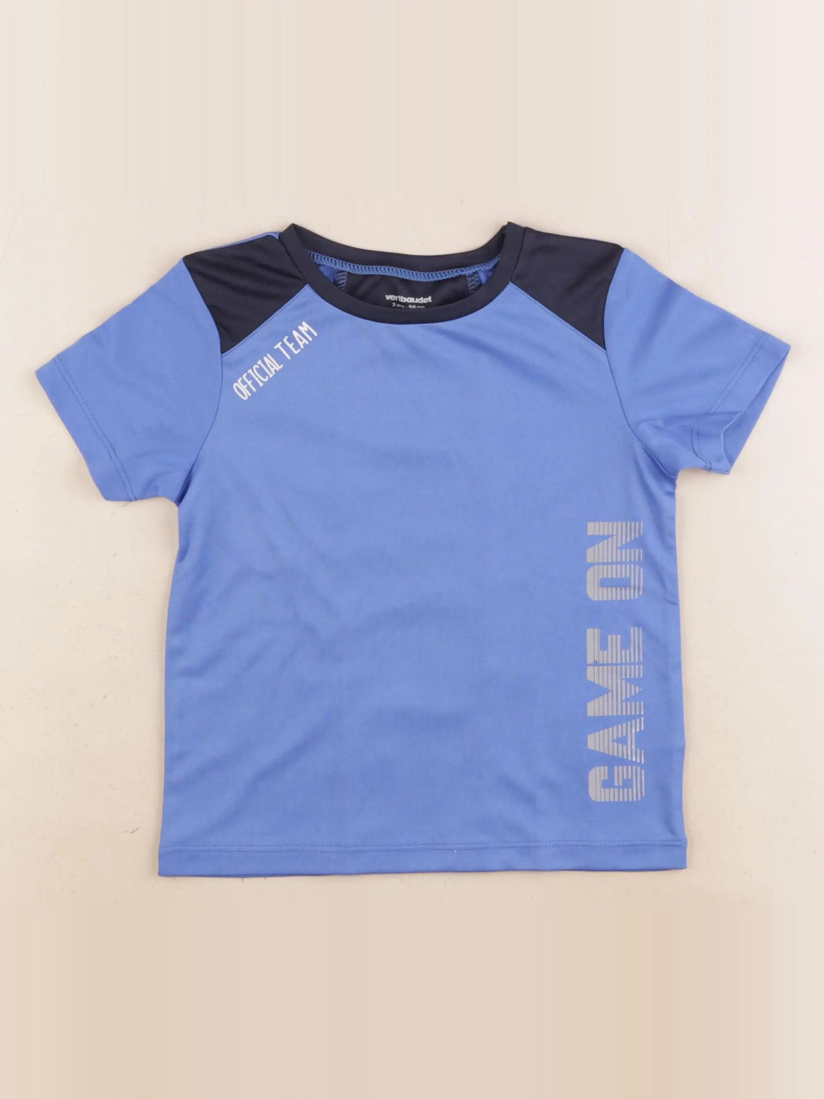 Vertbaudet - tee-shirt bleu - 3 ans