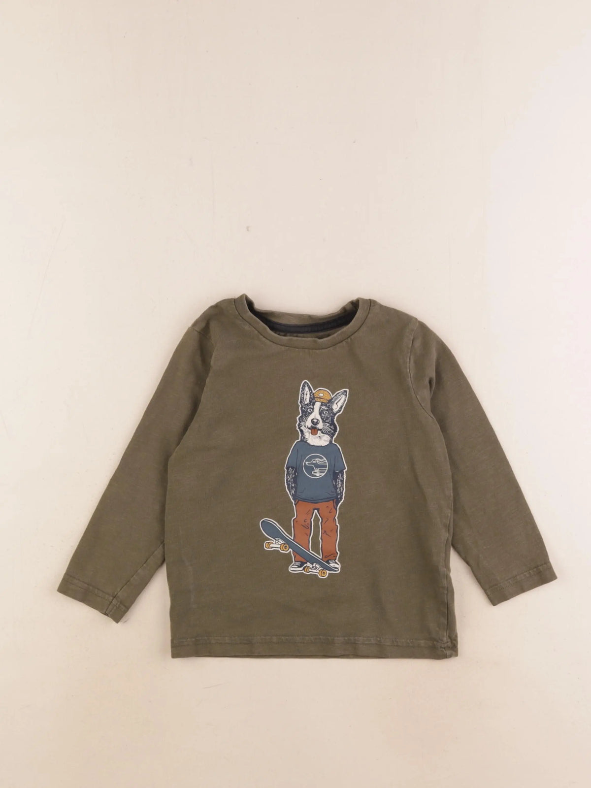 Vertbaudet - tee-shirt vert - 3 ans