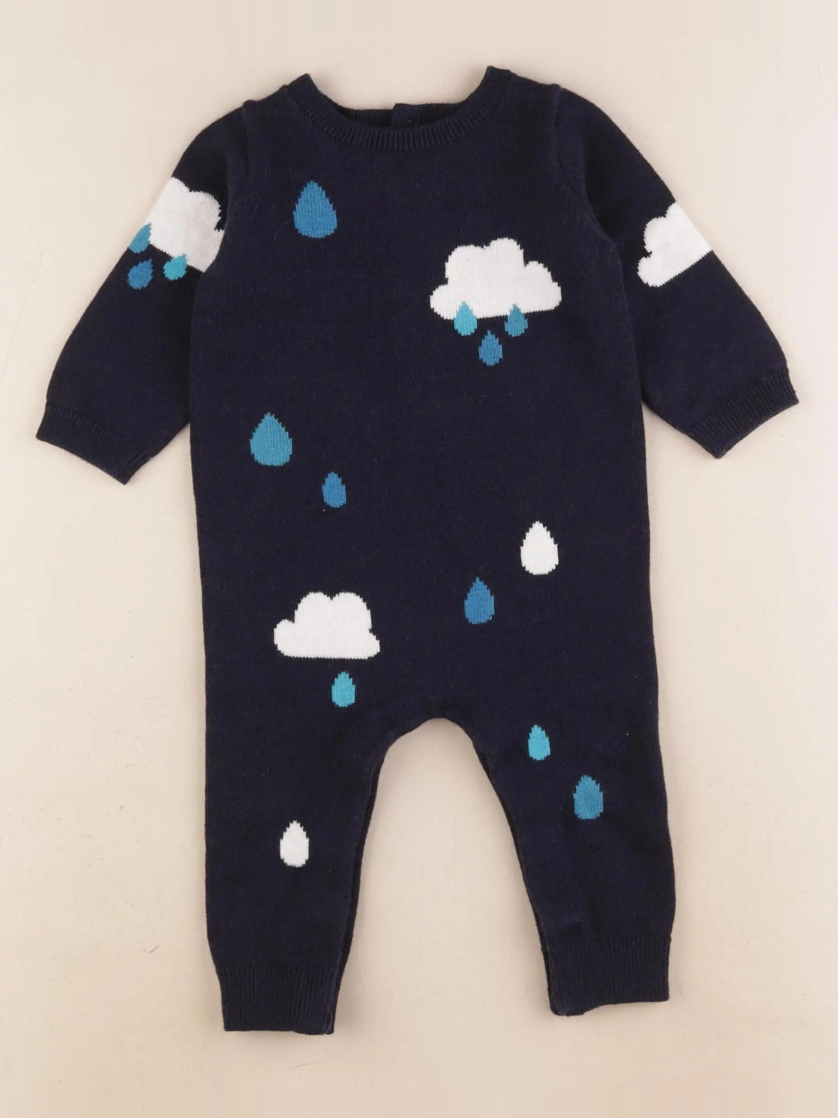 Jacadi - combinaison bleu - 6 mois