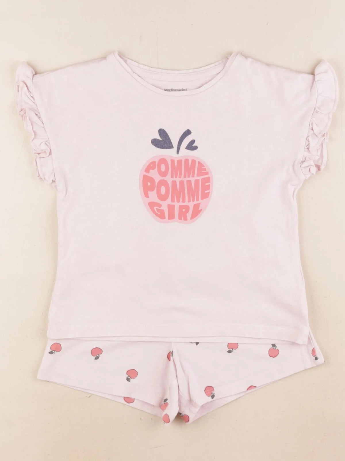 Vertbaudet - pyjama coton rose - 4 ans