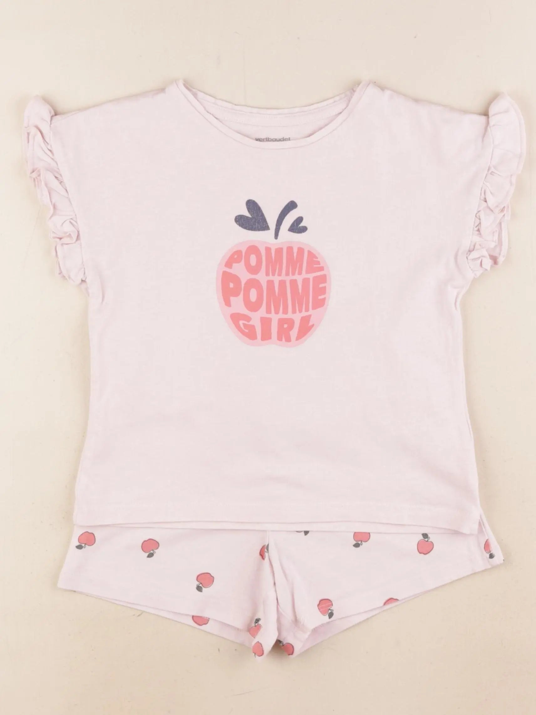Vertbaudet - pyjama coton rose - 4 ans