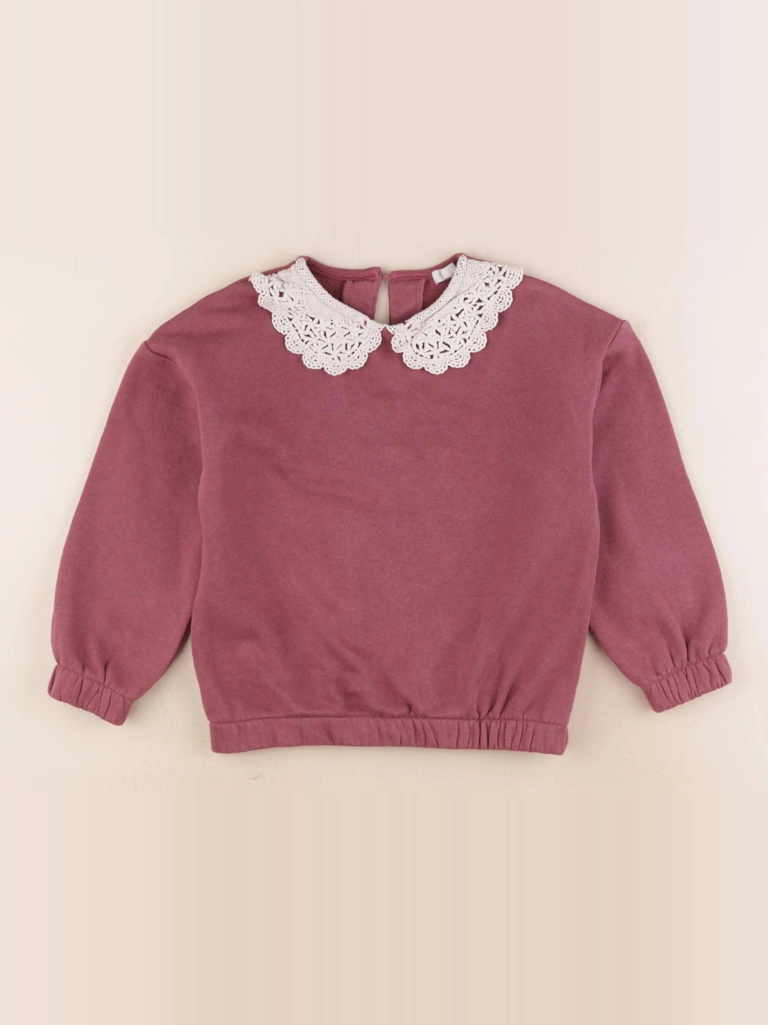 Vertbaudet - sweat violet - 5 ans