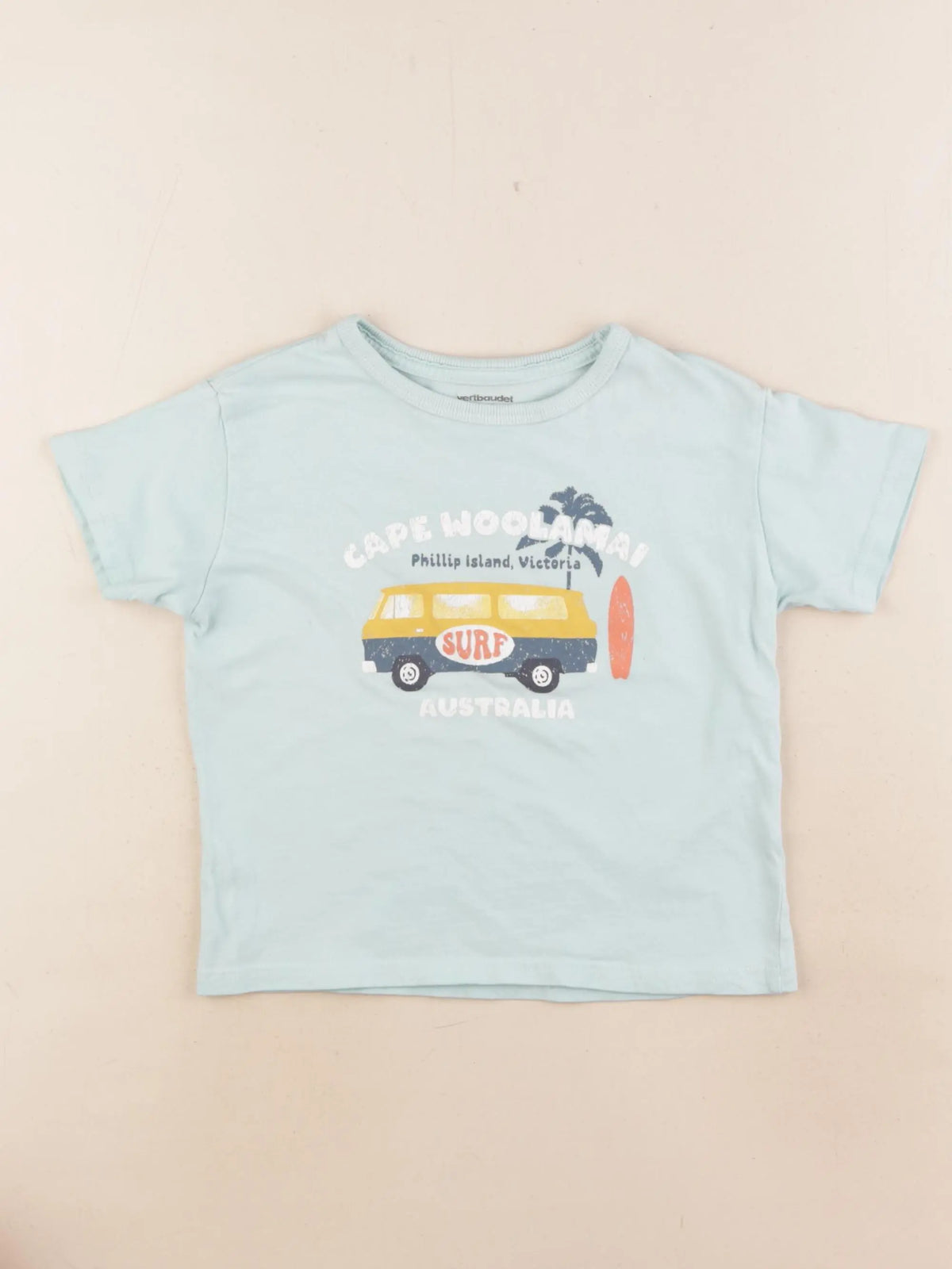 Vertbaudet - tee-shirt bleu - 3 ans