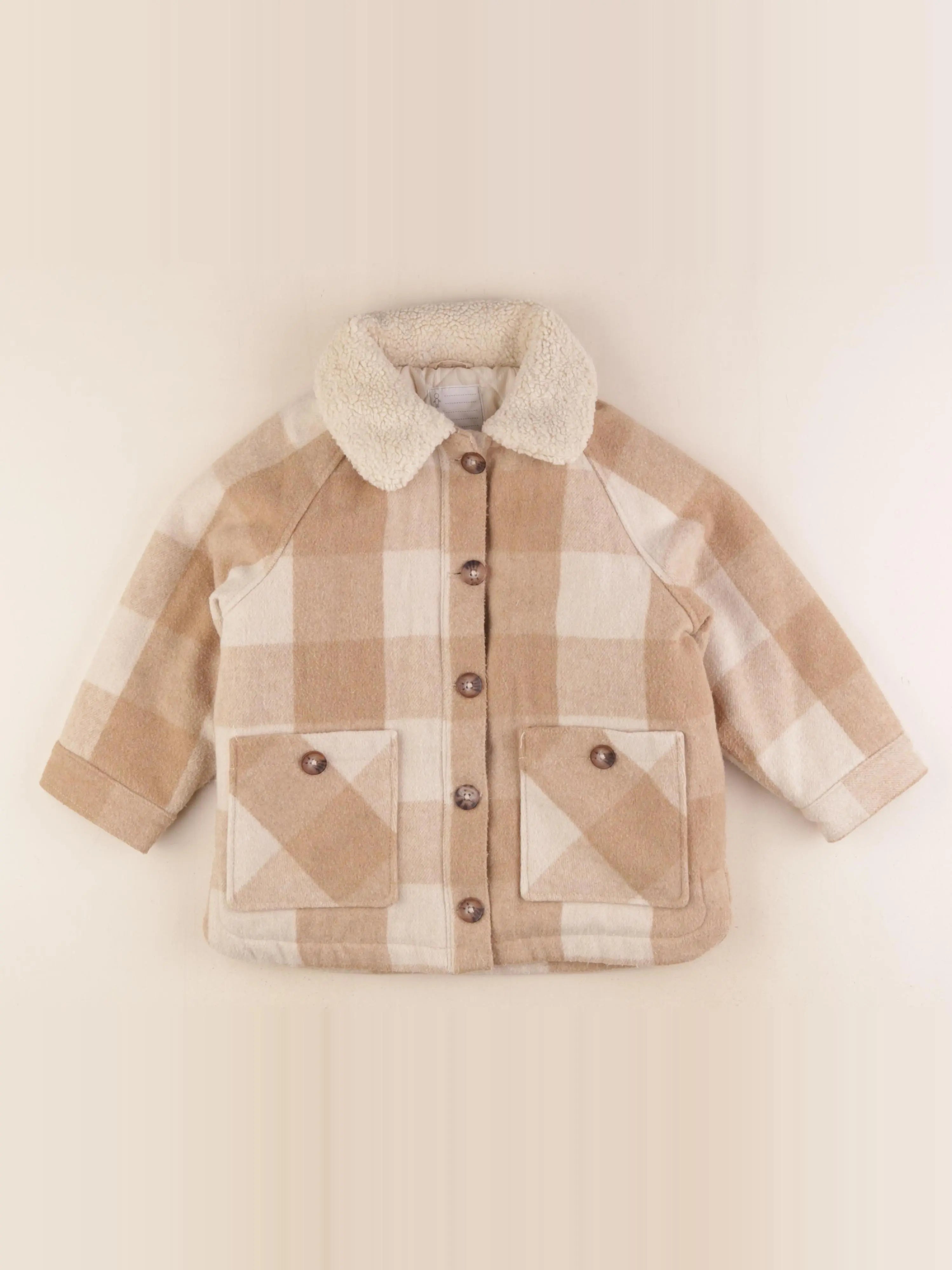 Vertbaudet - veste beige - 6 ans