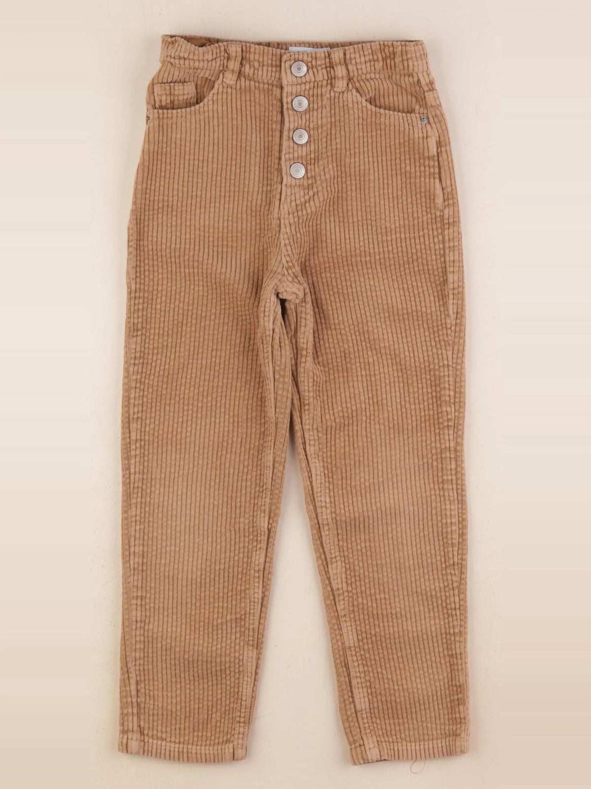 Vertbaudet - pantalon beige - 7 ans