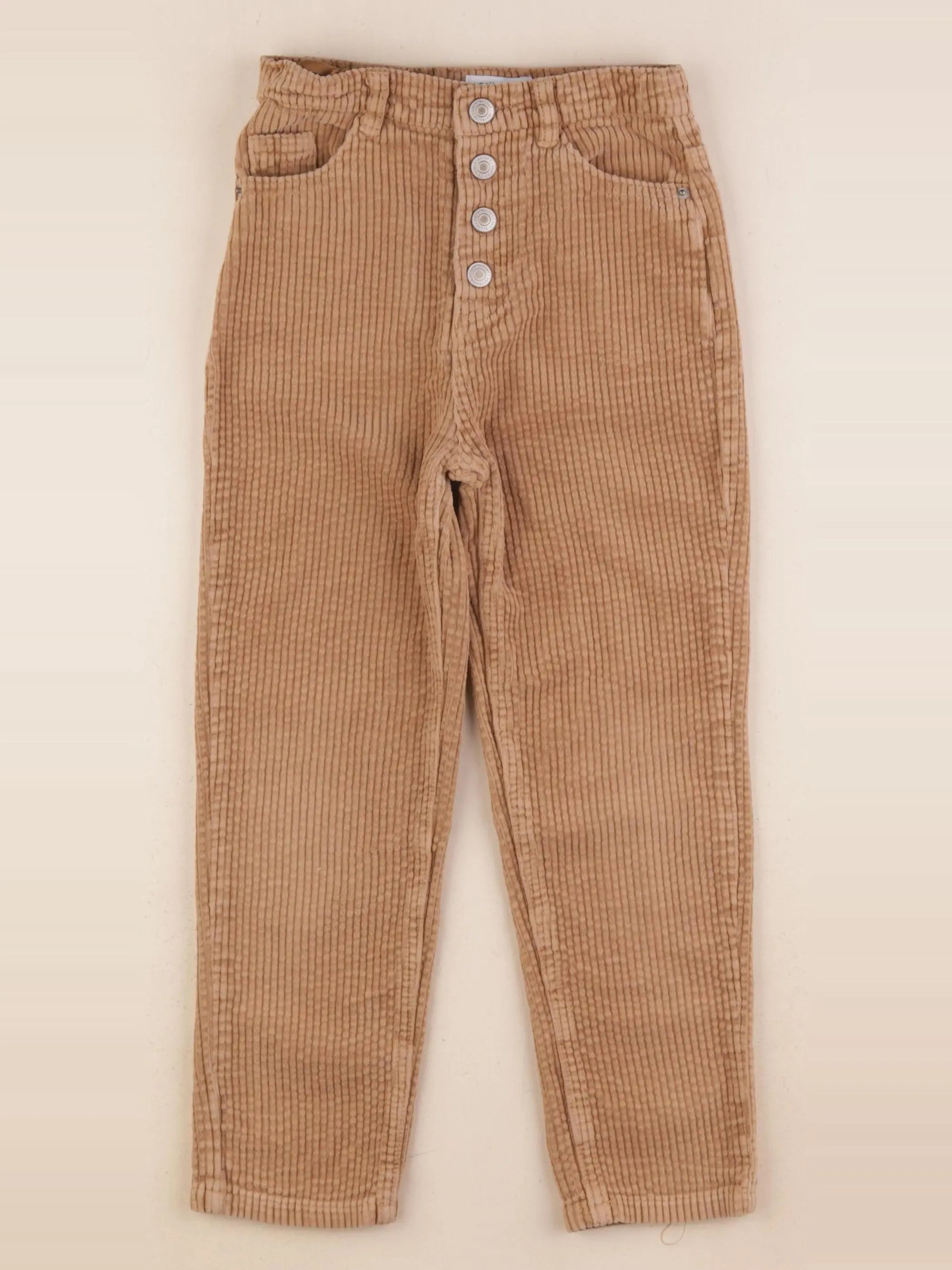 Vertbaudet - pantalon beige - 7 ans