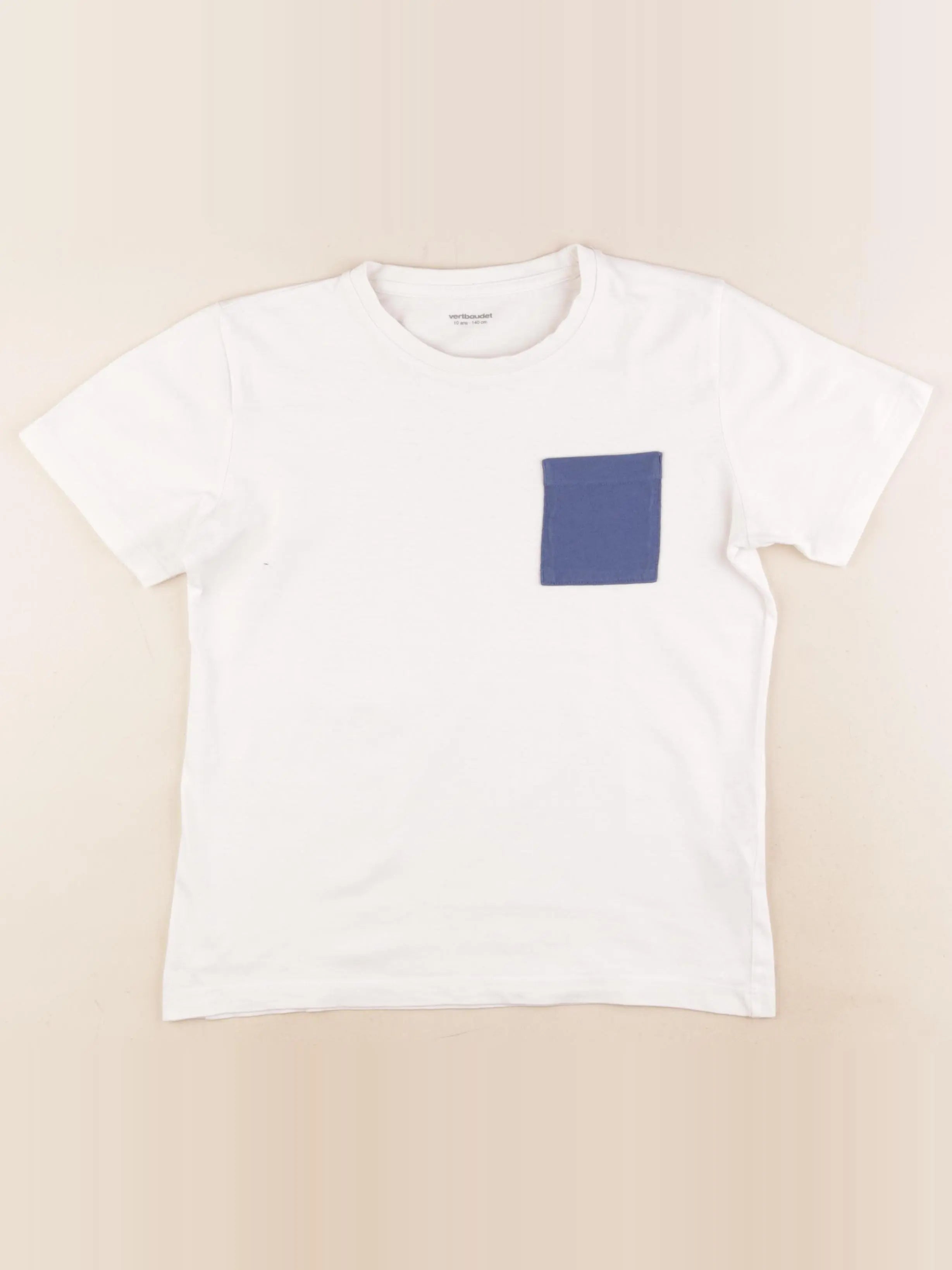 Vertbaudet - tee-shirt blanc - 10 ans