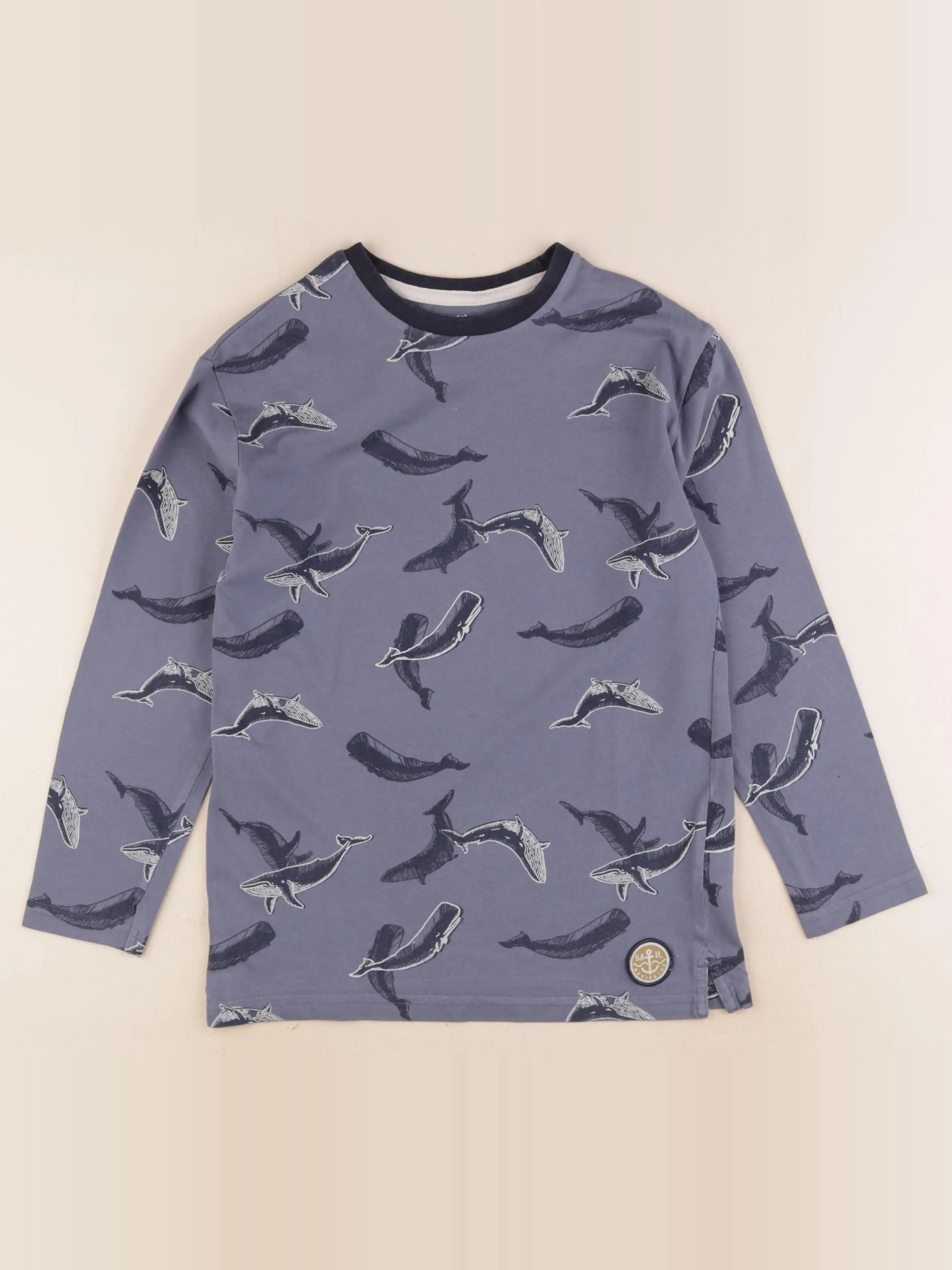 Vertbaudet - tee-shirt bleu - 10 ans