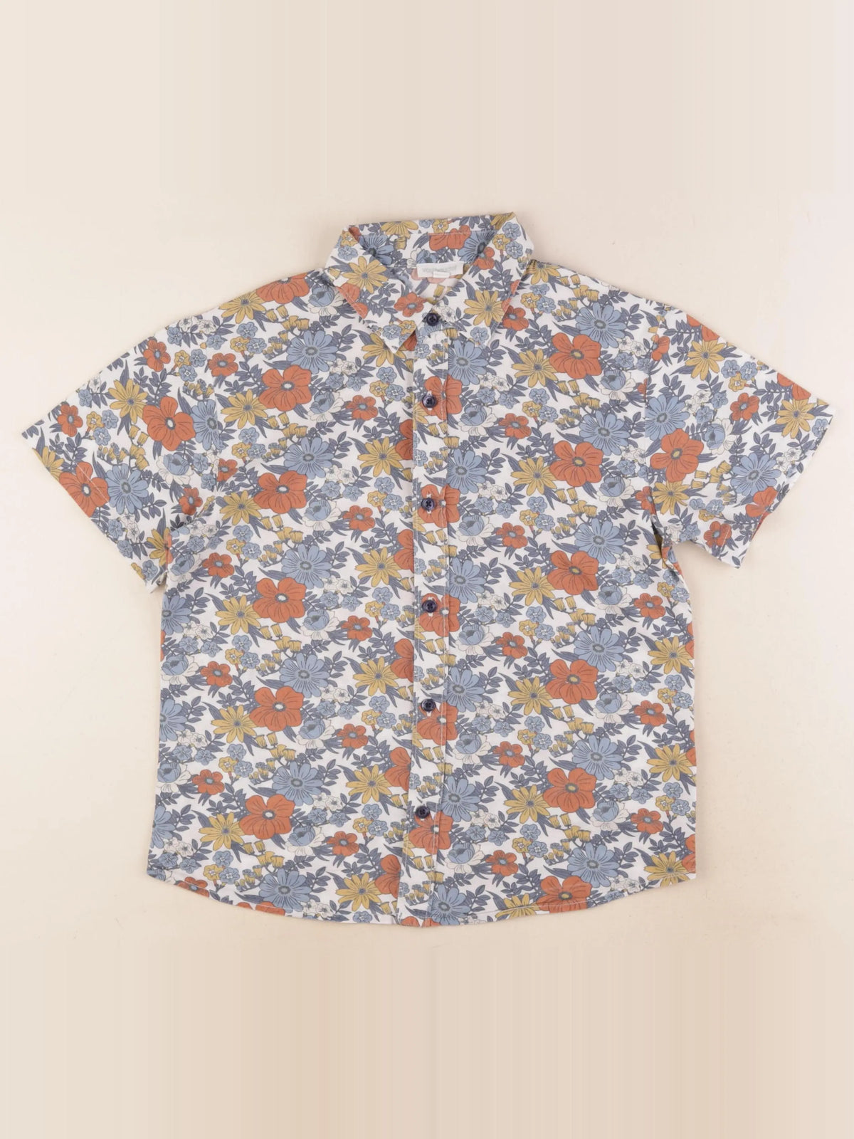 Vertbaudet - chemise multicolore - 8 ans