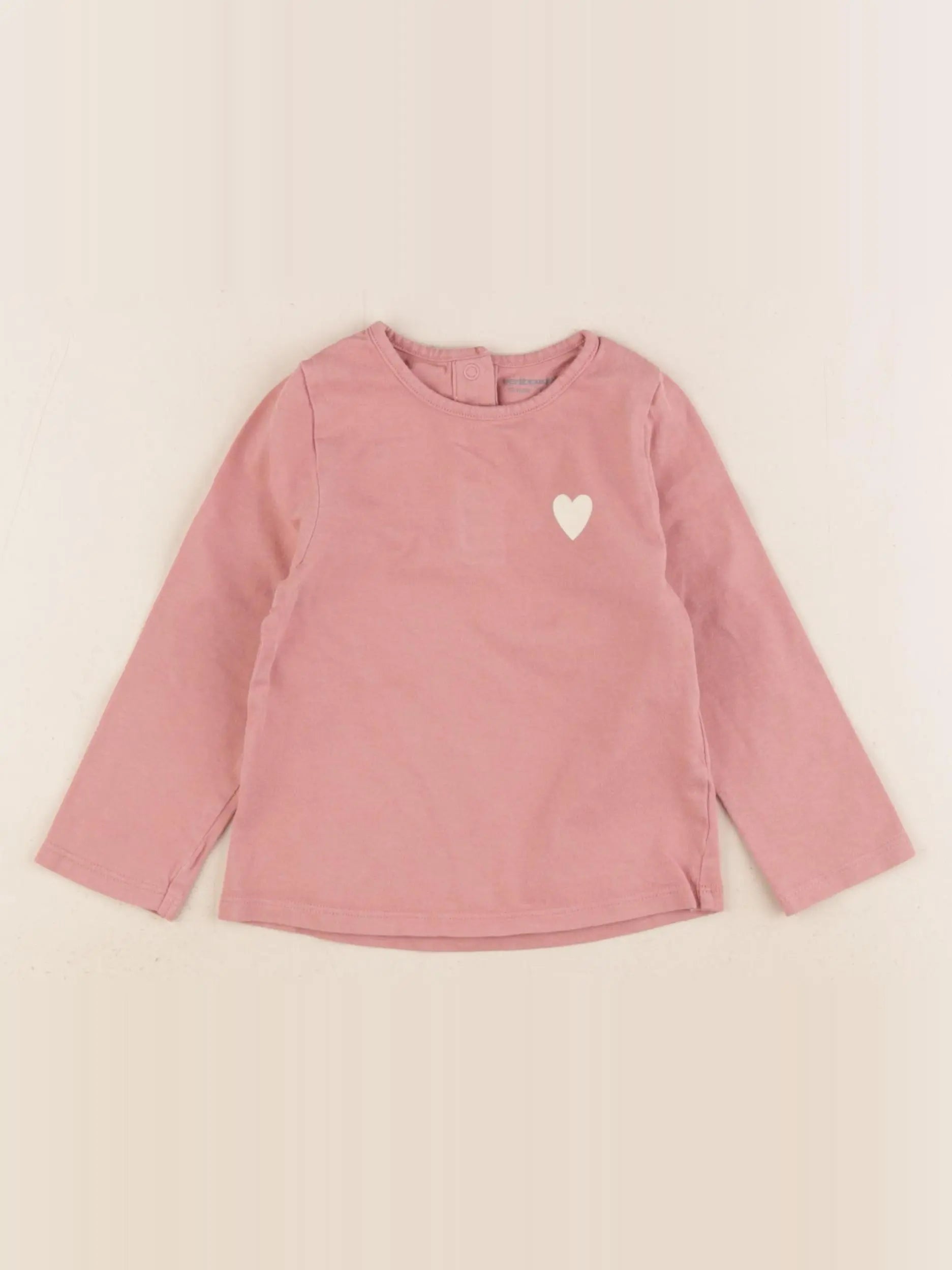 Vertbaudet - tee-shirt rose - 12 mois