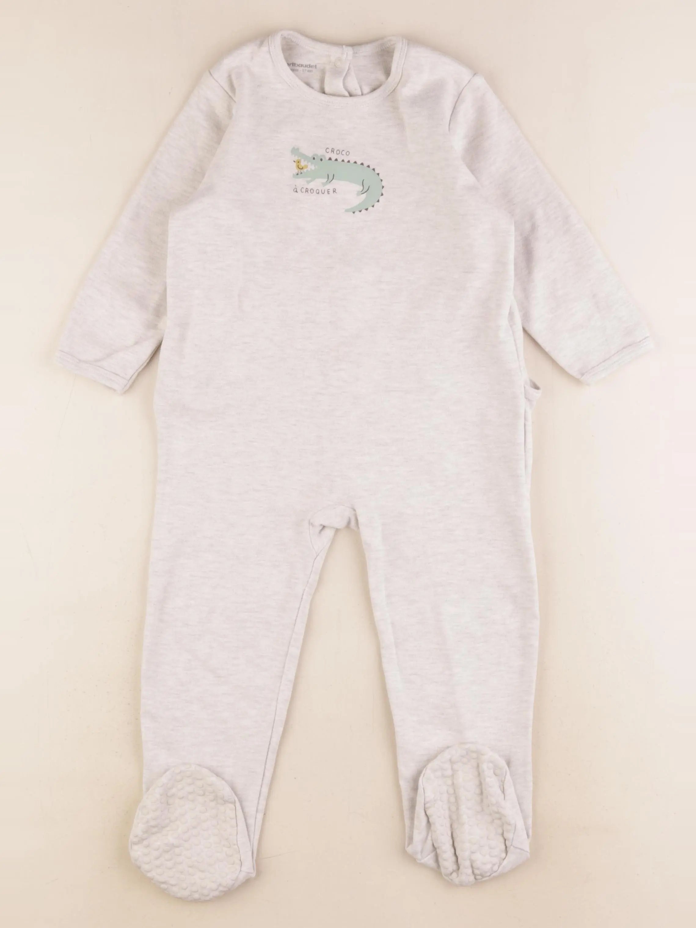 Vertbaudet - pyjama coton gris - 36 mois
