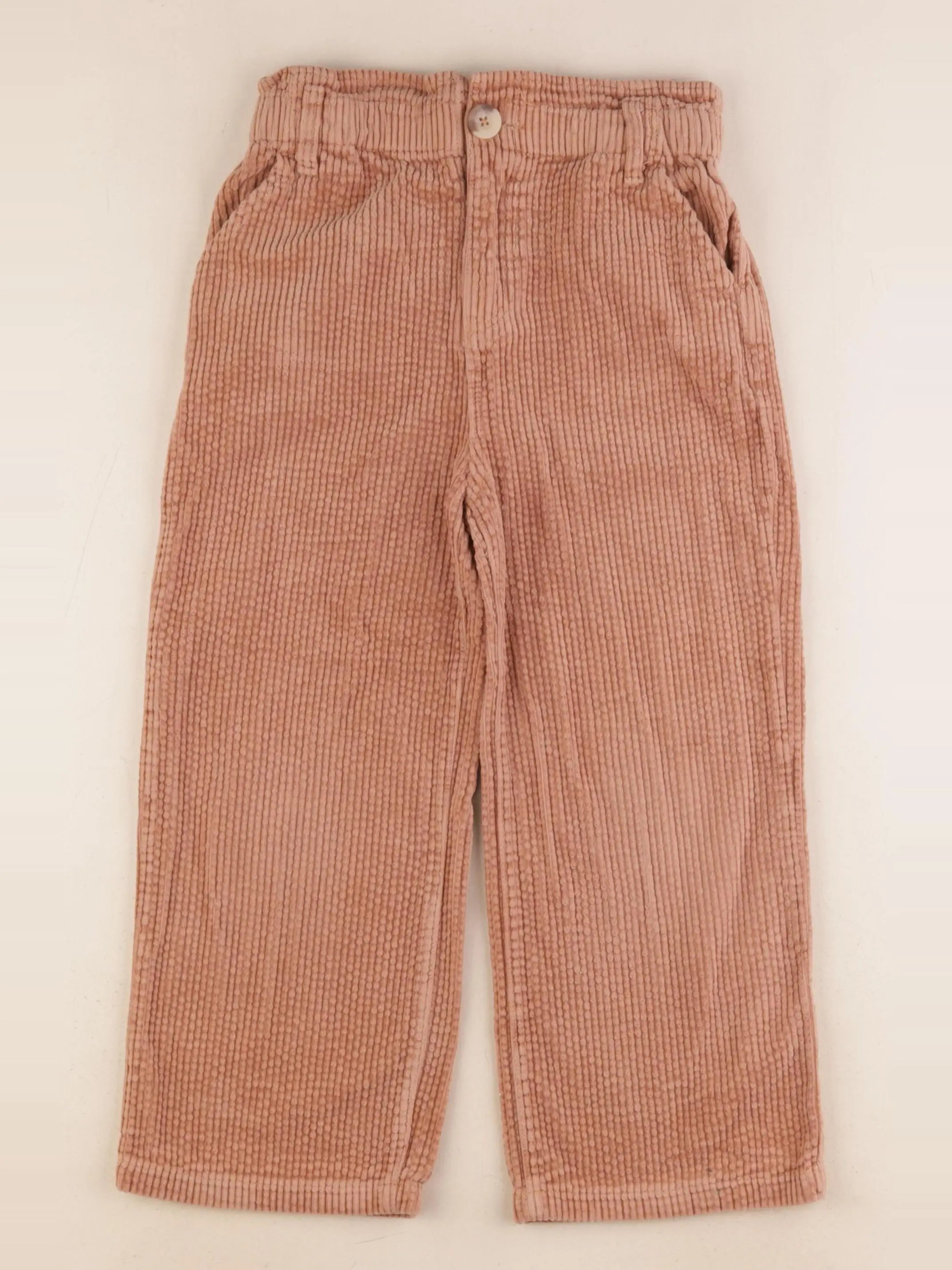 Vertbaudet - pantalon marron - 7 ans