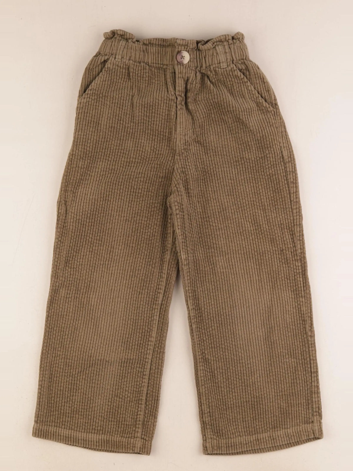 Vertbaudet - pantalon vert - 7 ans