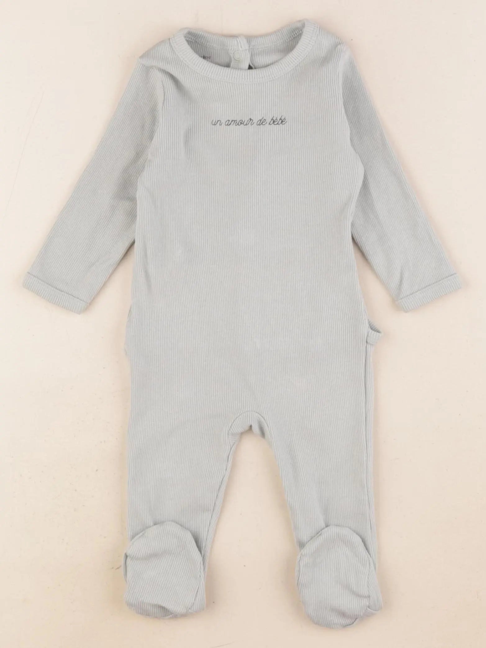 Vertbaudet - pyjama coton vert - 3 mois