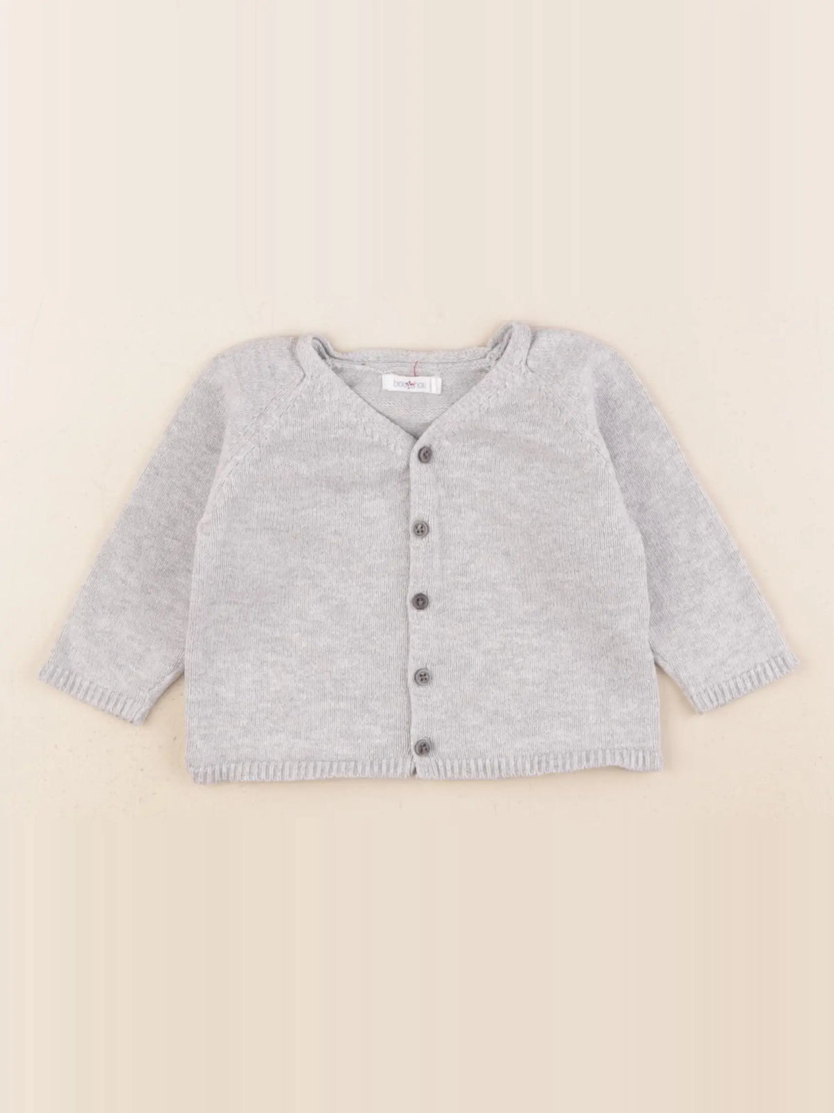 Boutchou - gilet gris - 9 mois
