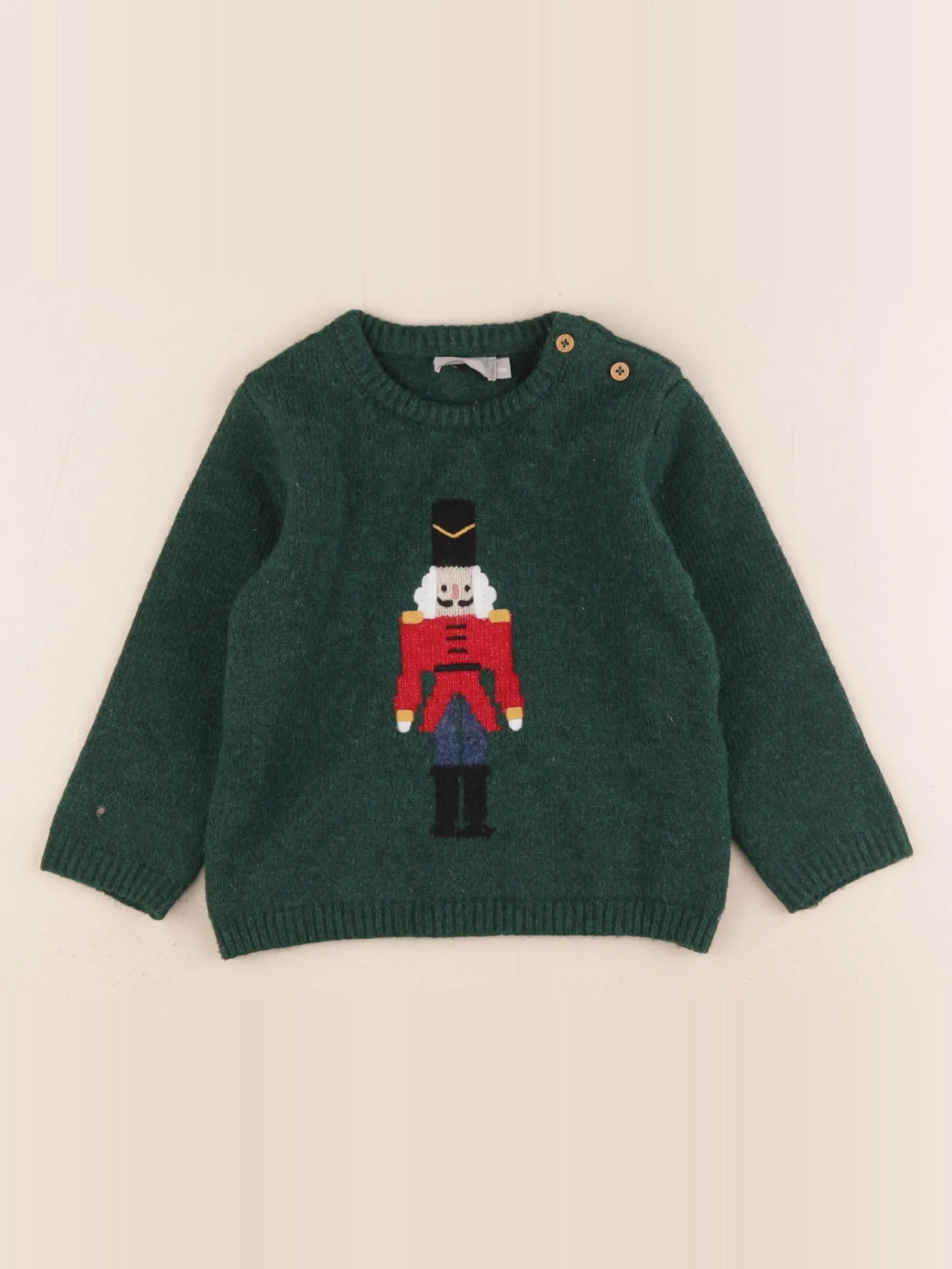 Boutchou - pull vert - 18 mois