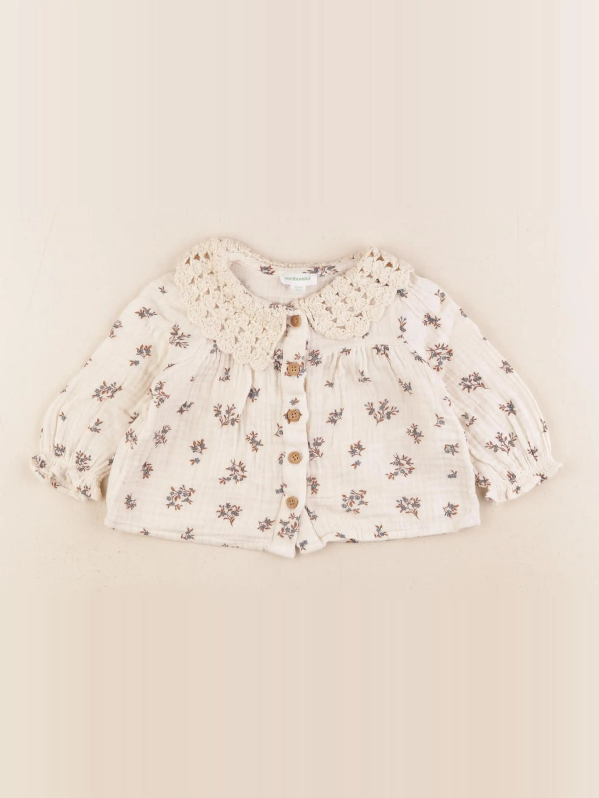 Vertbaudet - blouse multicolore - 3 mois