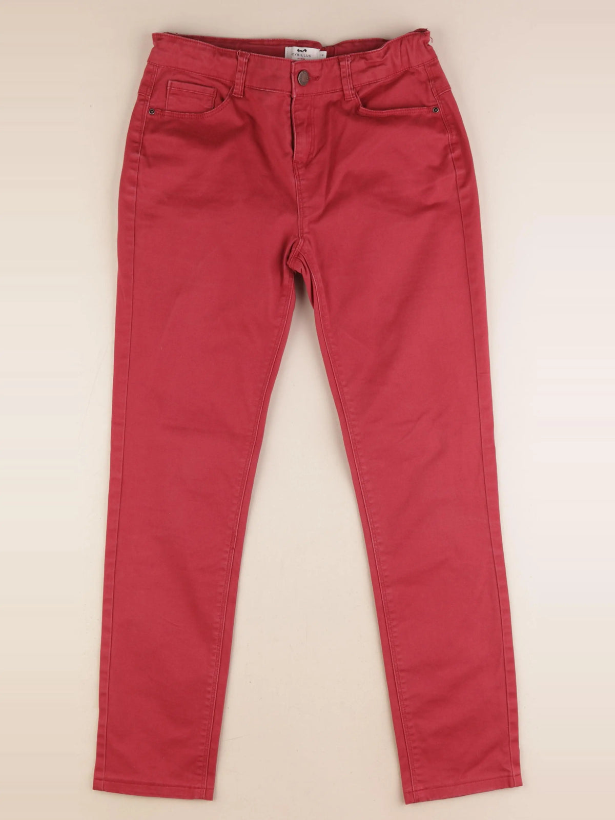 Cyrillus - pantalon rouge - 16 ans