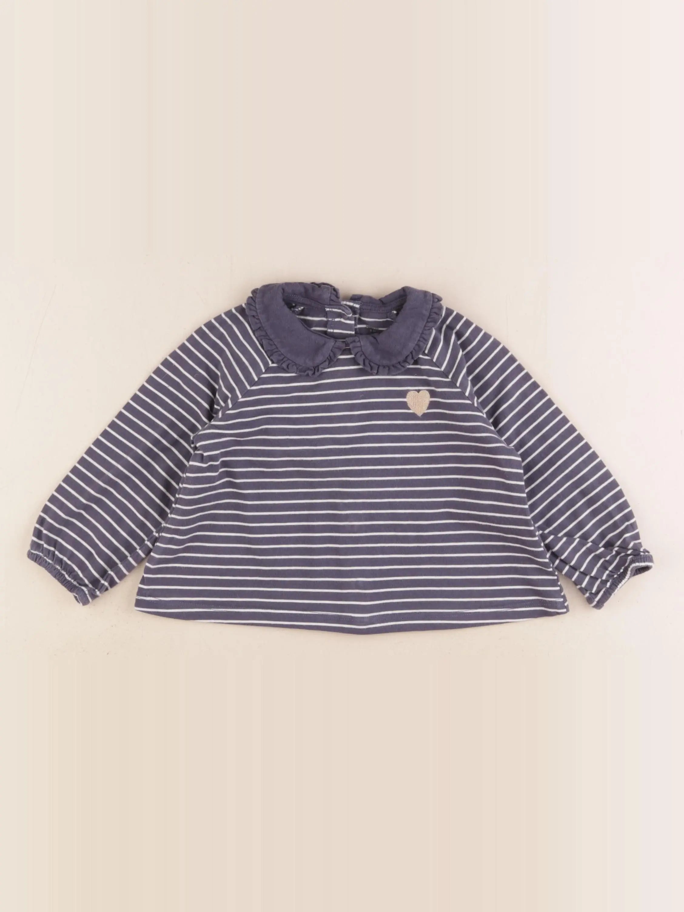 Vertbaudet - tee-shirt bleu - 18 mois