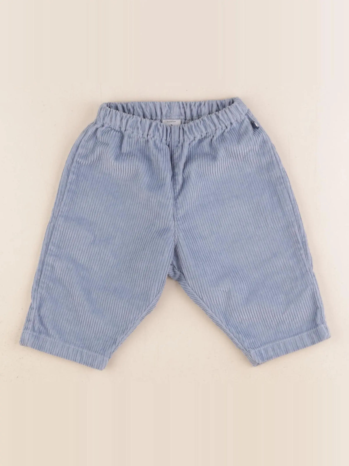 Petit Bateau - pantalon bleu - 6 mois