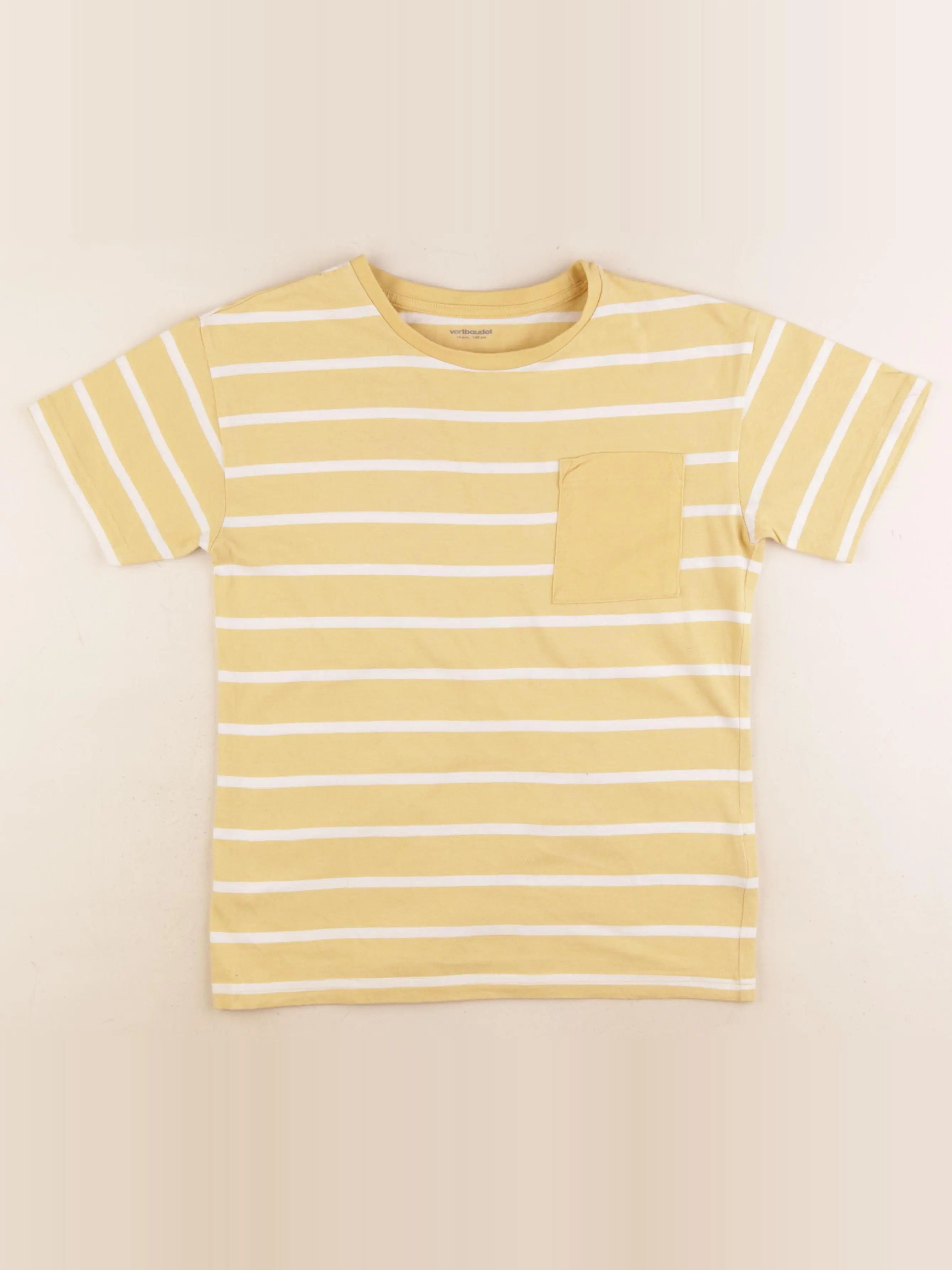 Vertbaudet - tee-shirt jaune - 10 ans