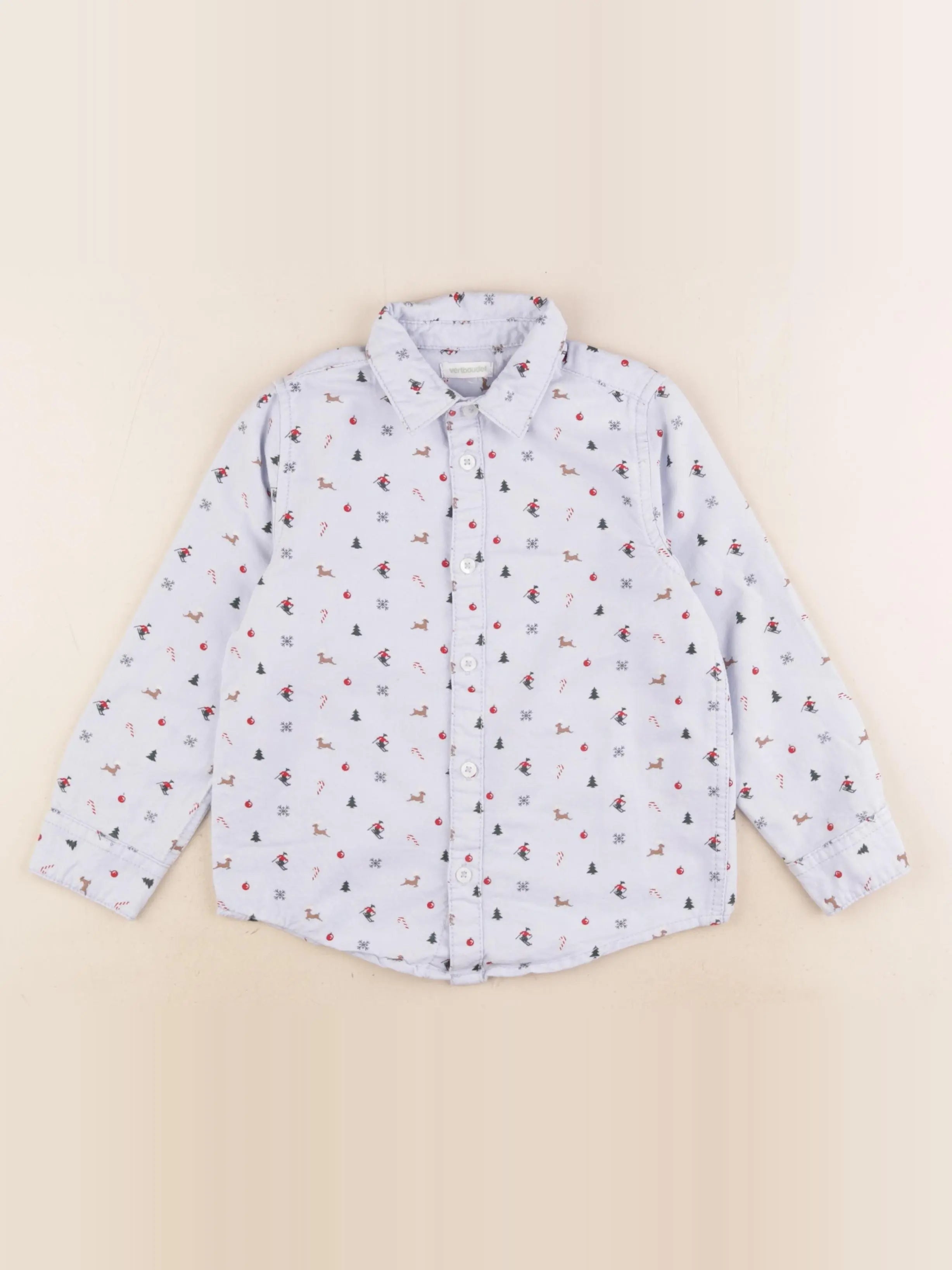 Vertbaudet - chemise bleu - 5 ans