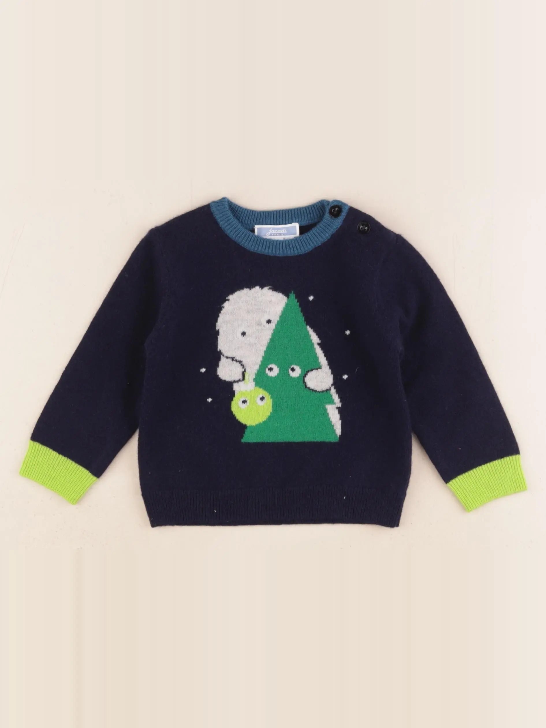 Jacadi - pull multicolore - 6 mois