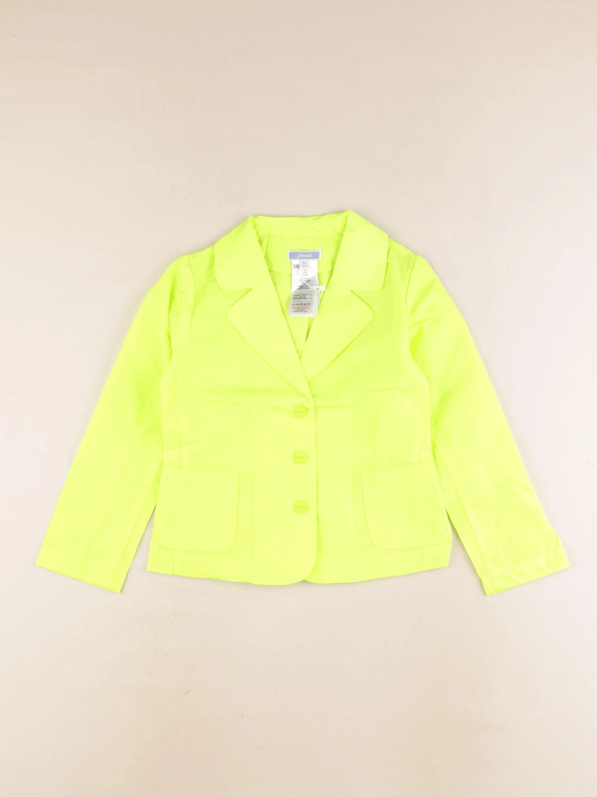 Jacadi - veste jaune fluo - 6 ans