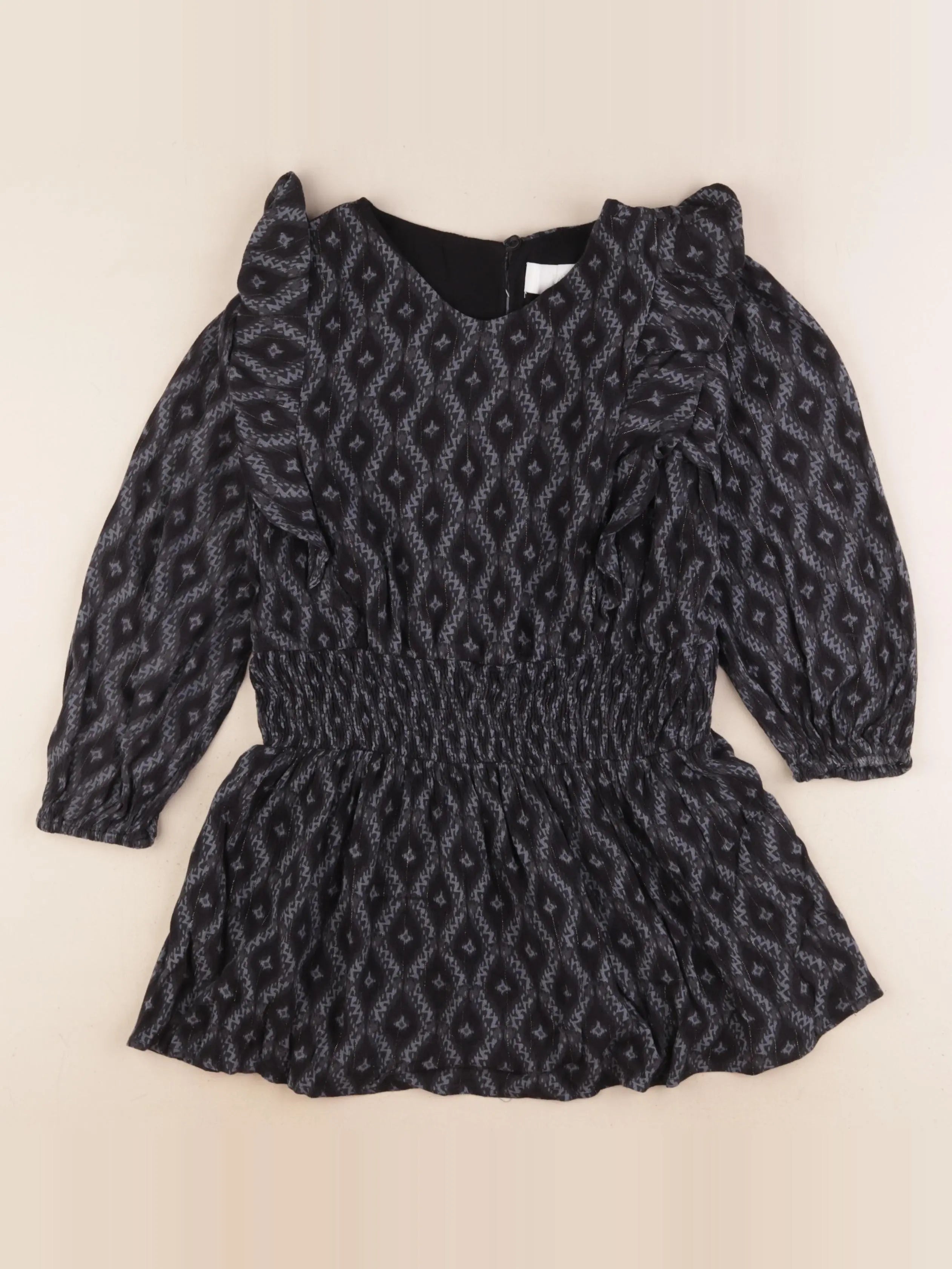 Zara - robe noir, gris - 8/9 ans