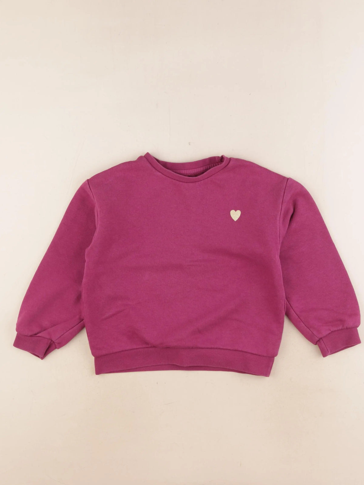 Vertbaudet - sweat violet - 6 ans