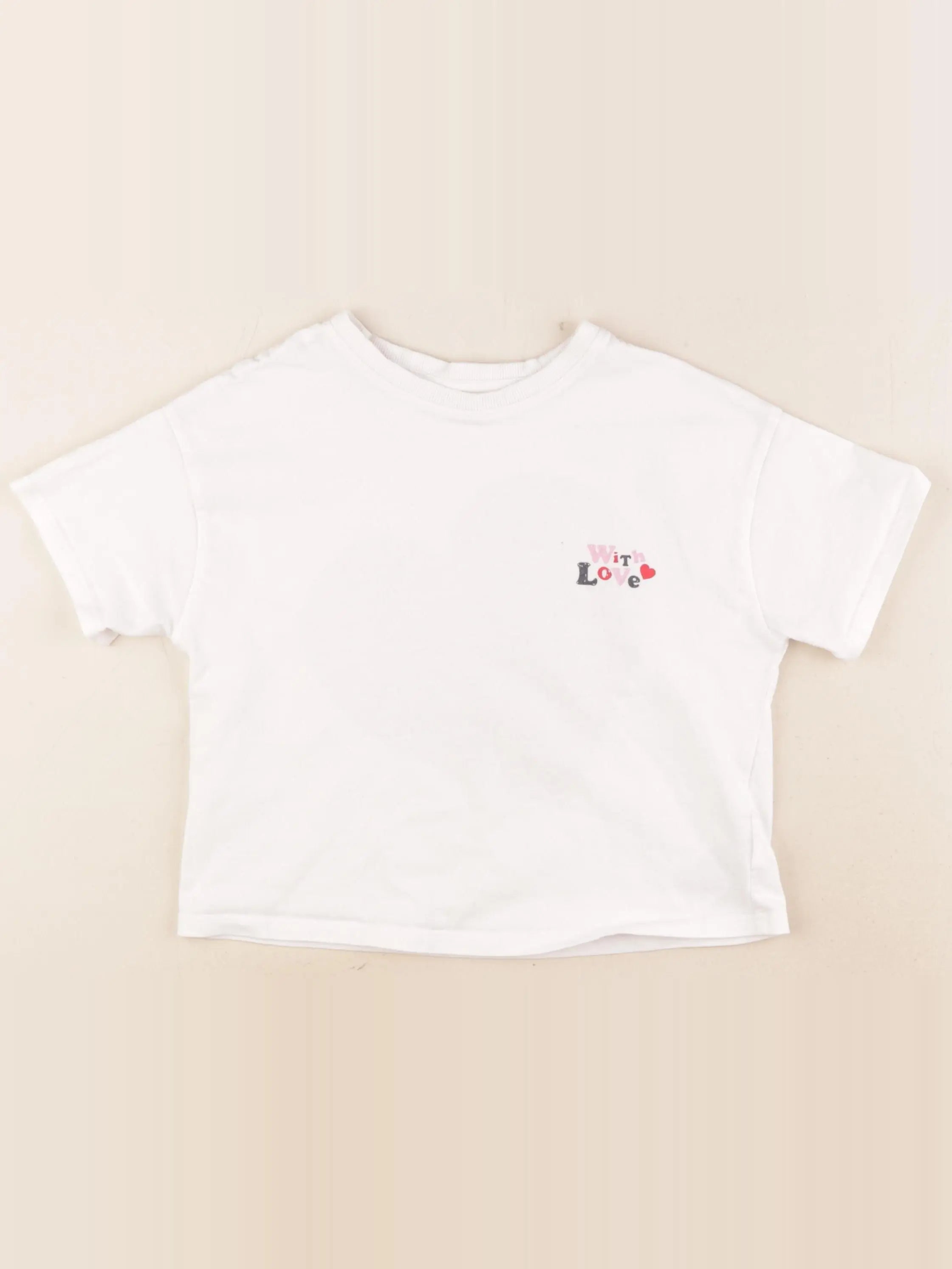 Vertbaudet - tee-shirt blanc - 6 ans
