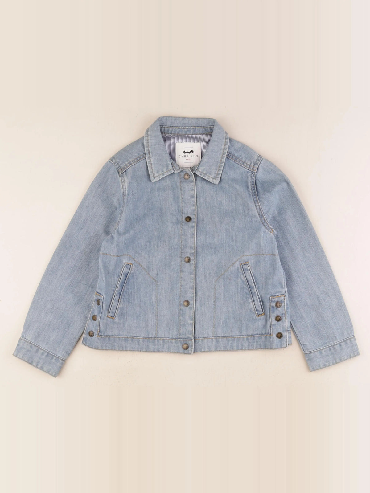 Cyrillus - veste bleu - 8 ans
