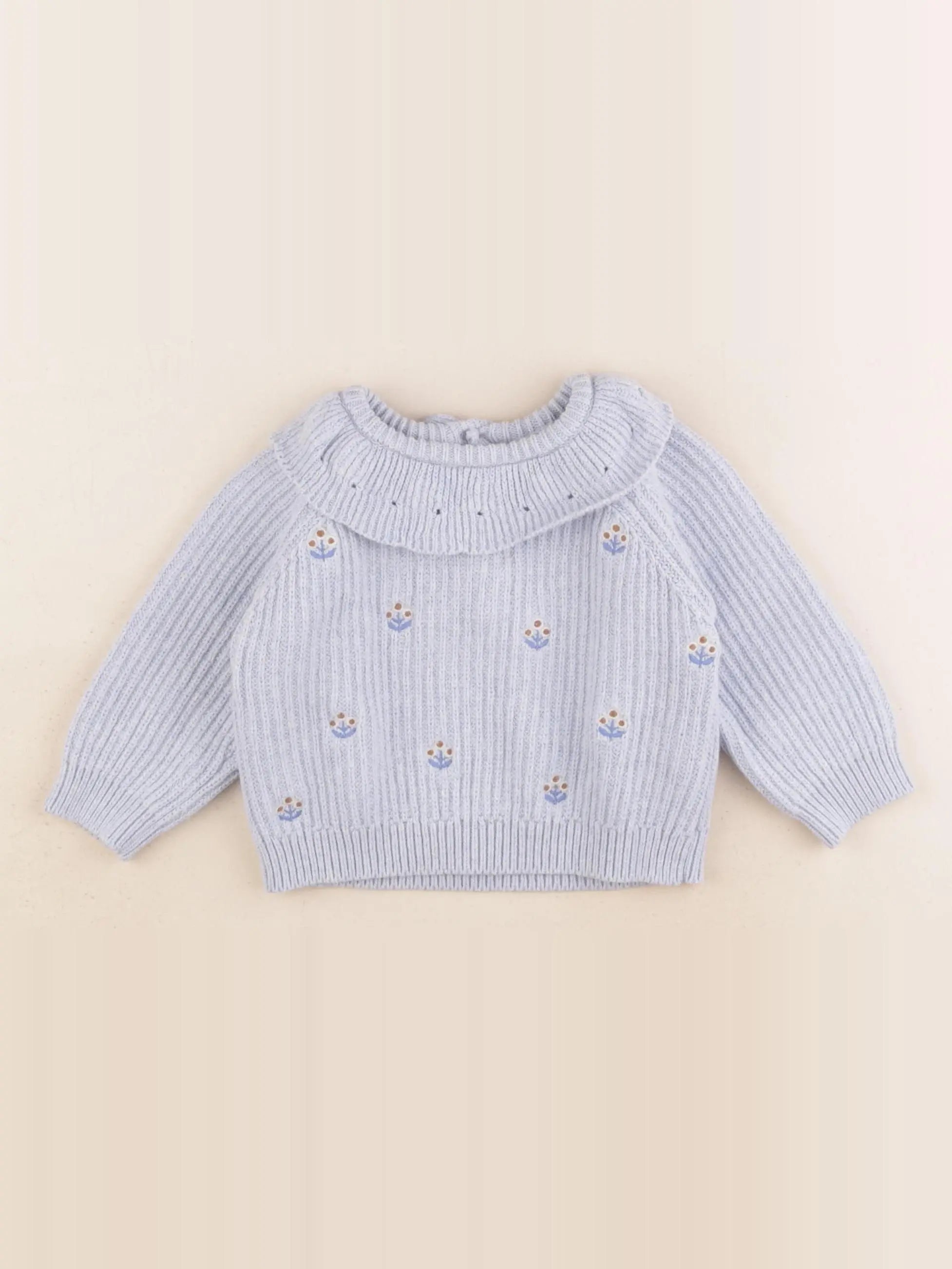 Boutchou - pull bleu - 9 mois