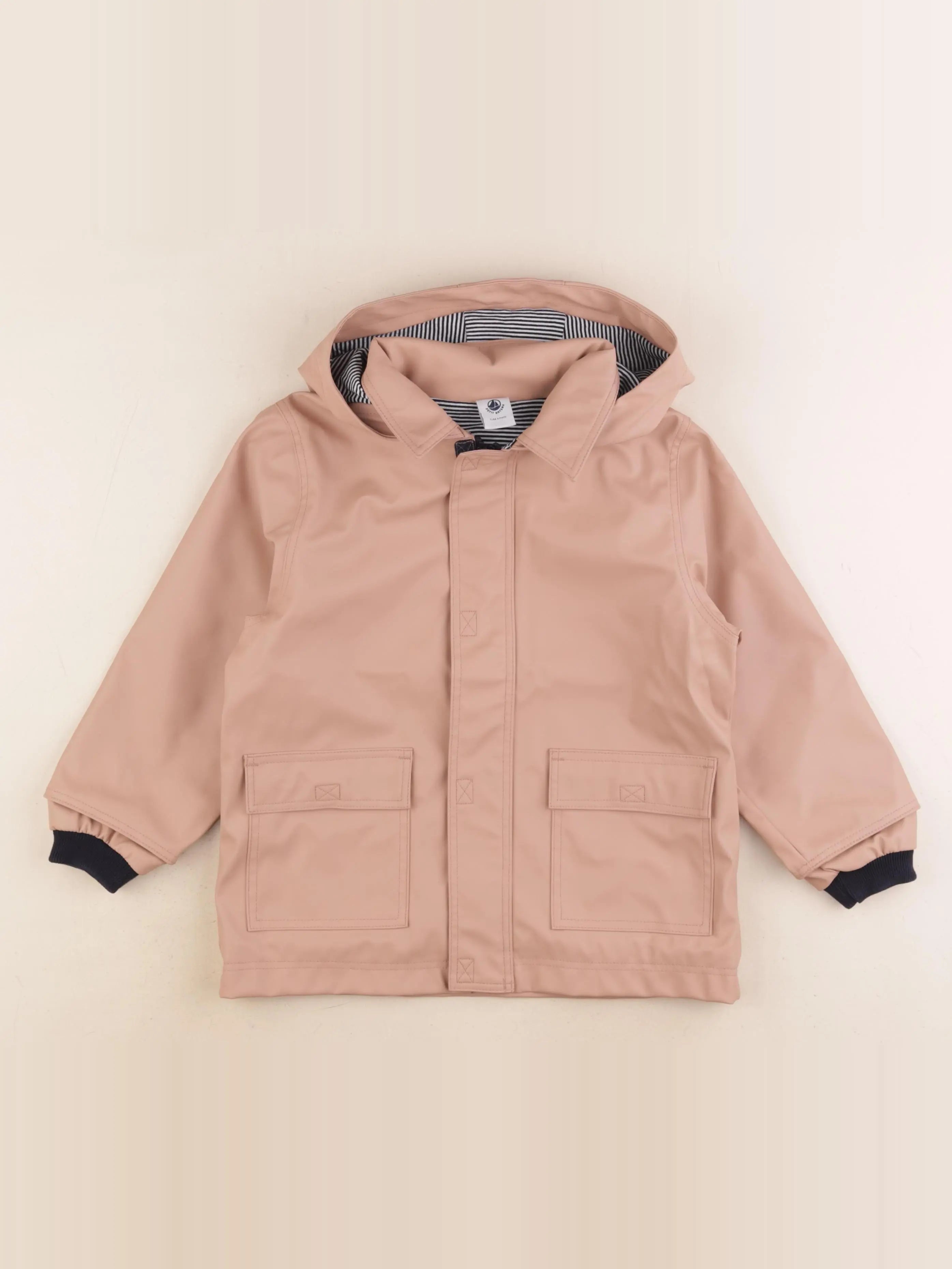 Petit Bateau - imperméable rose - 4 ans