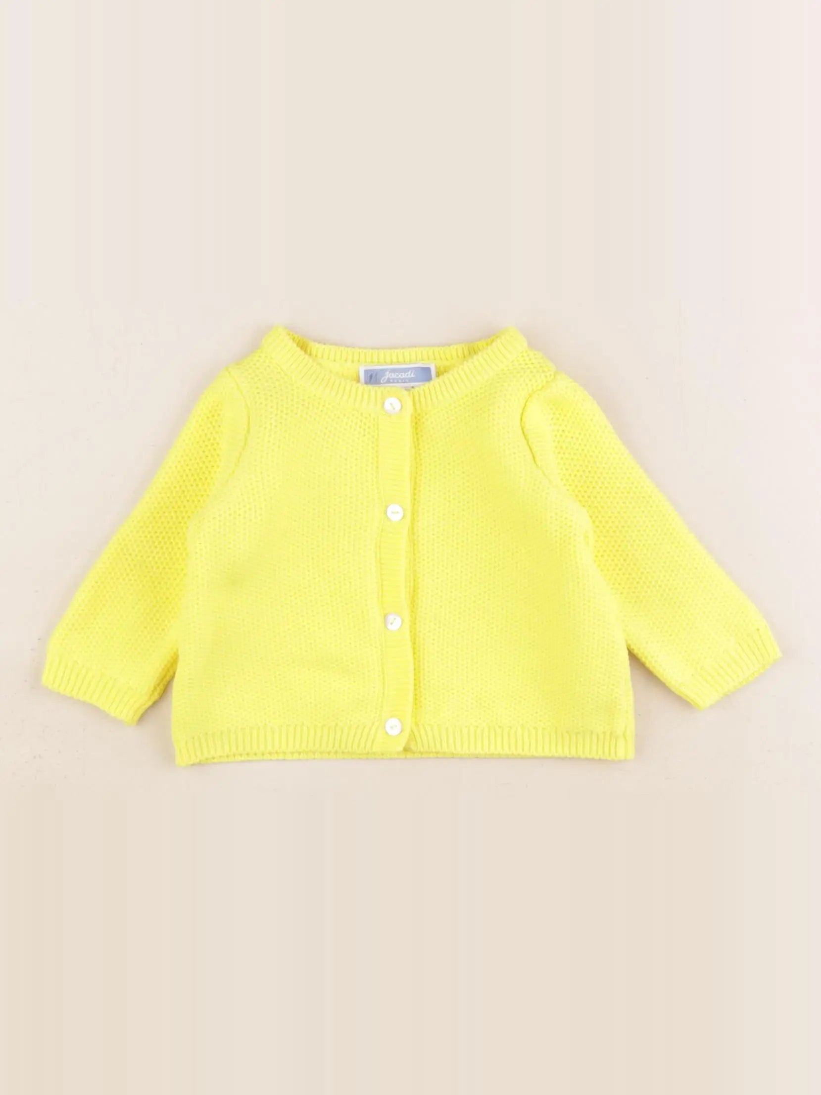 Jacadi - gilet jaune fluo - 3 mois