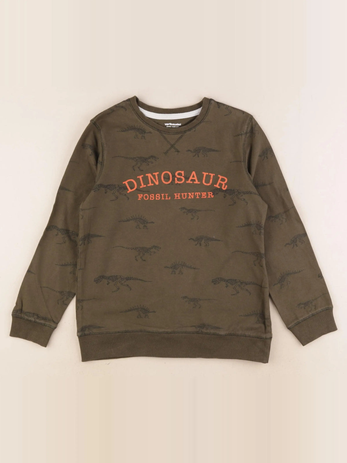 Vertbaudet - sweat vert - 8 ans