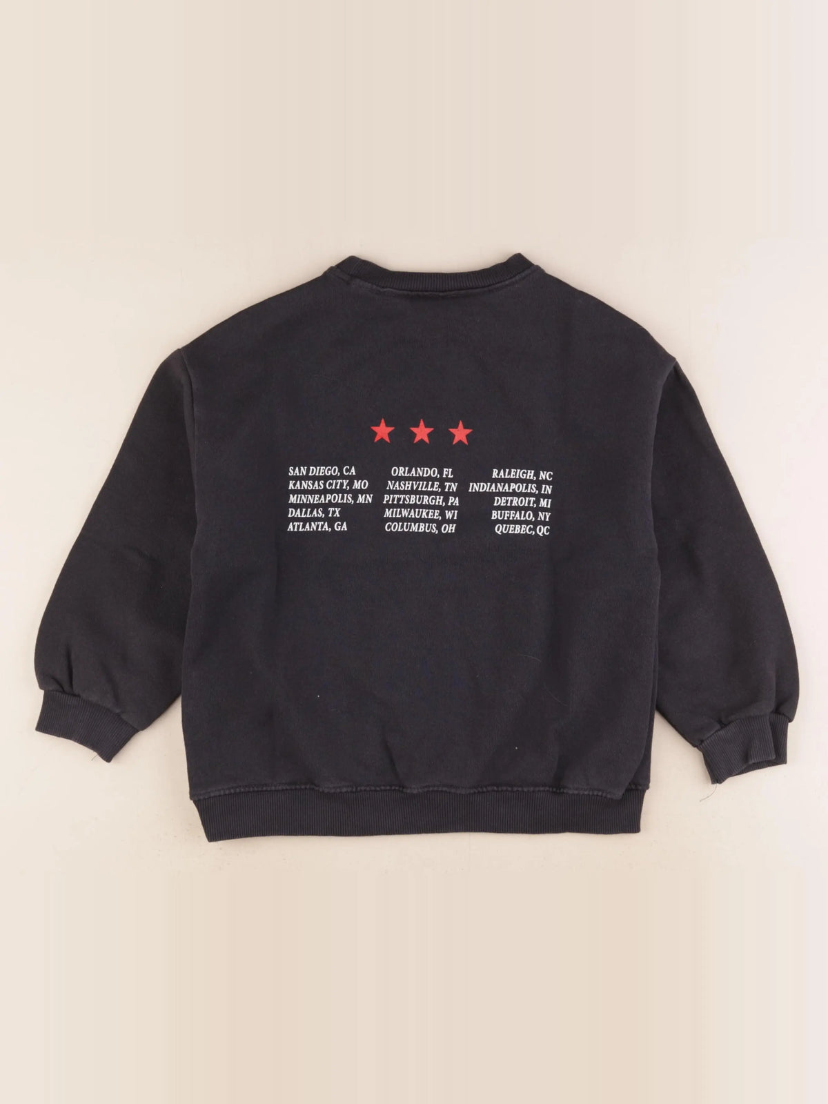 Zara - sweat imprimé au dos noir - 6 ans