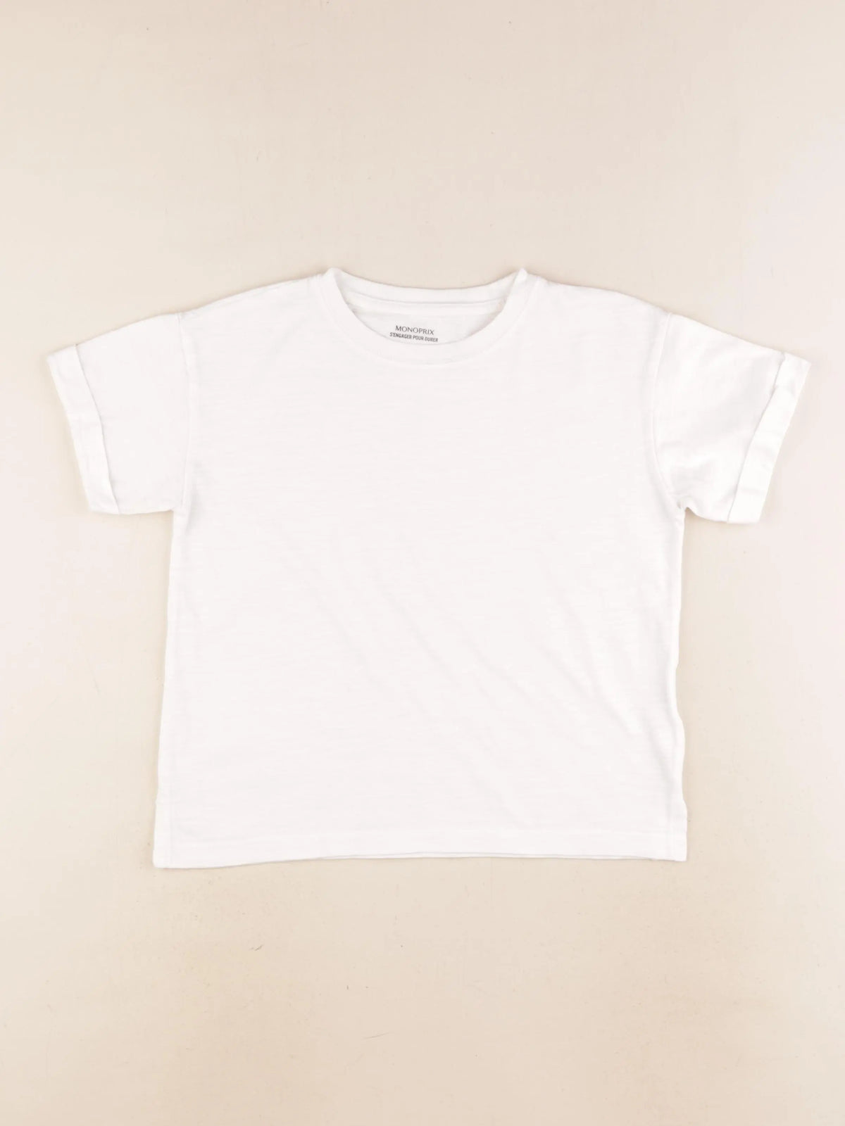 Monoprix - tee-shirt blanc - 8 ans