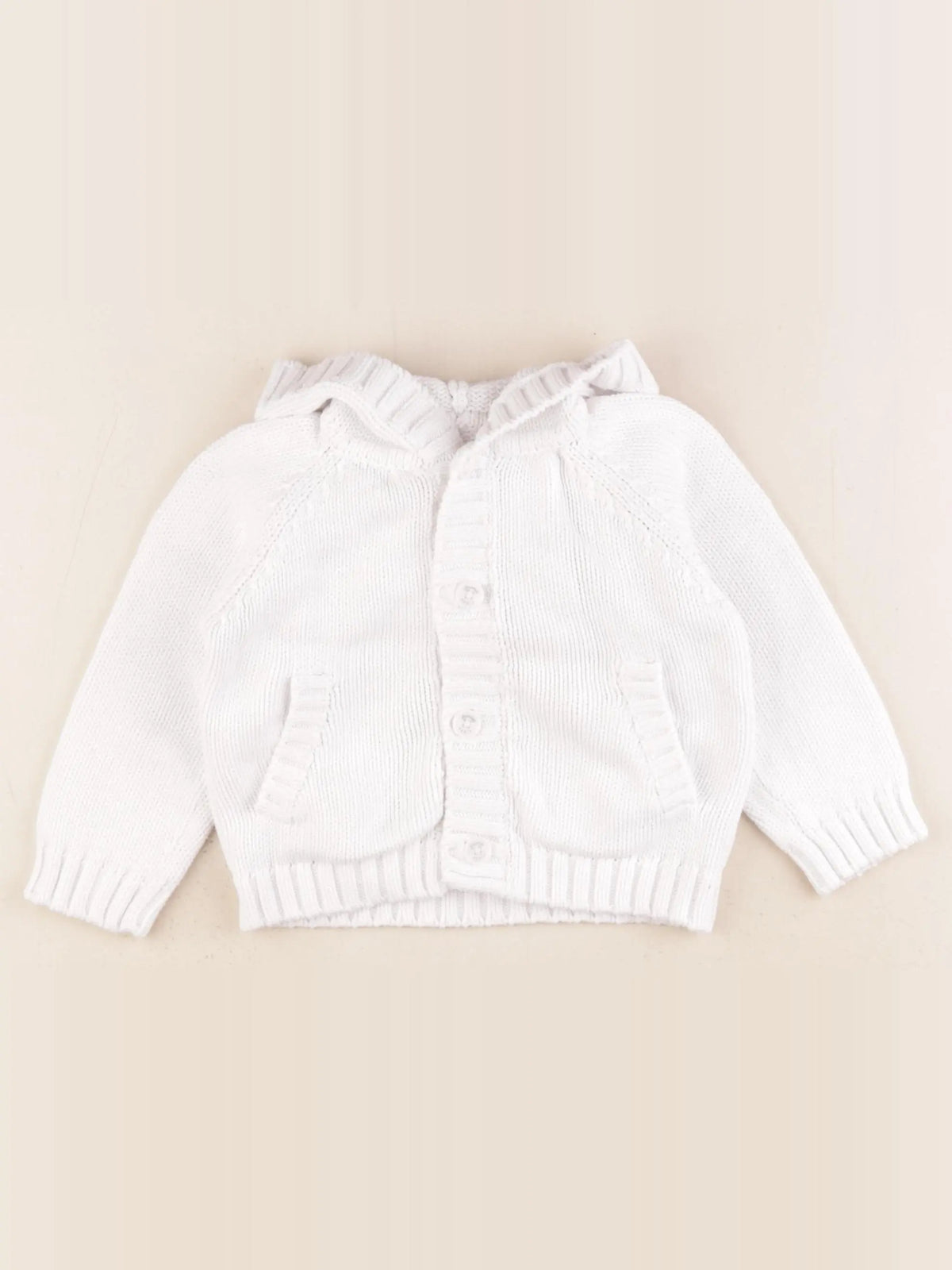 Jacadi - gilet blanc - 18 mois