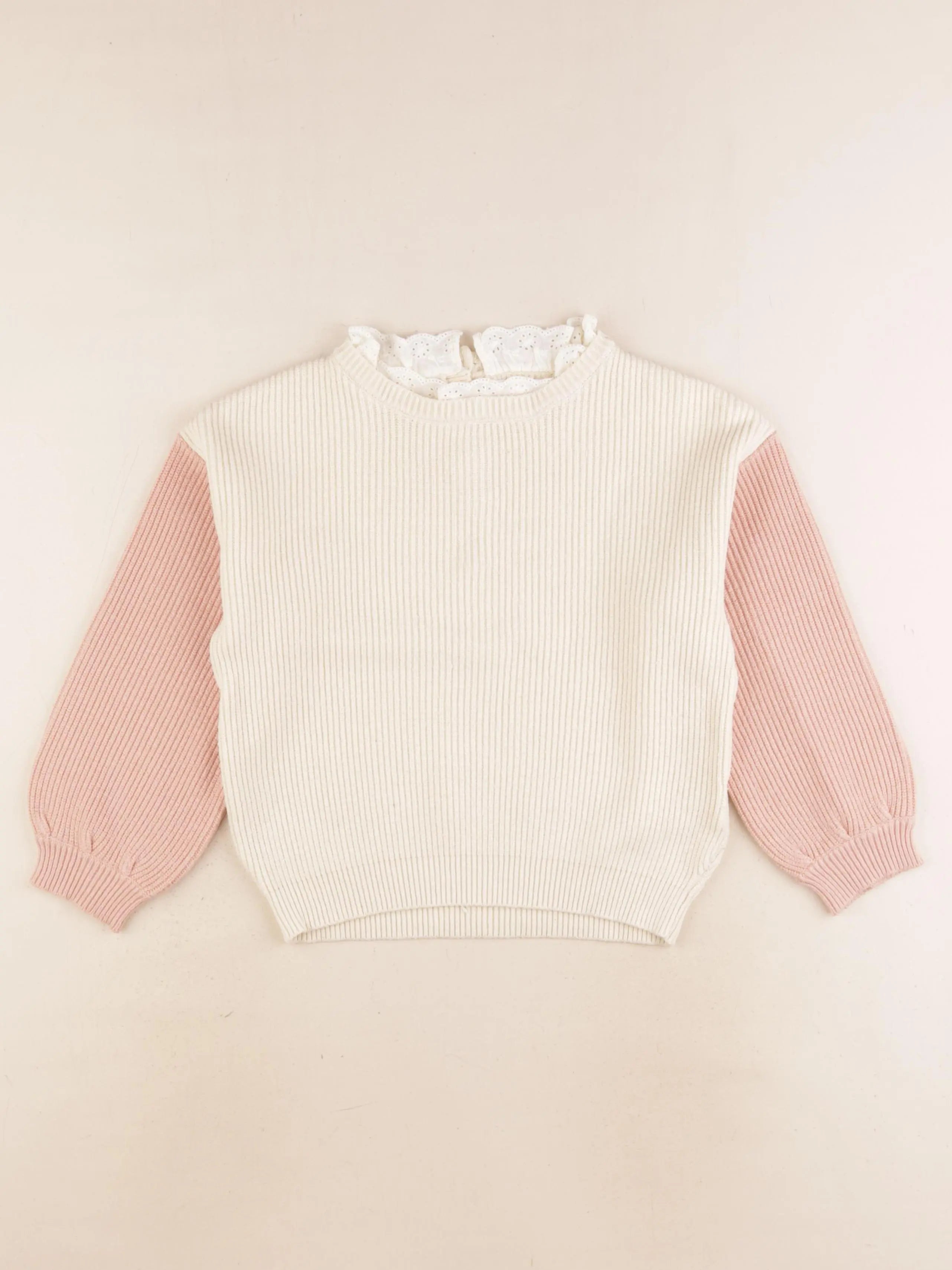 Vertbaudet - pull rose - 6 ans