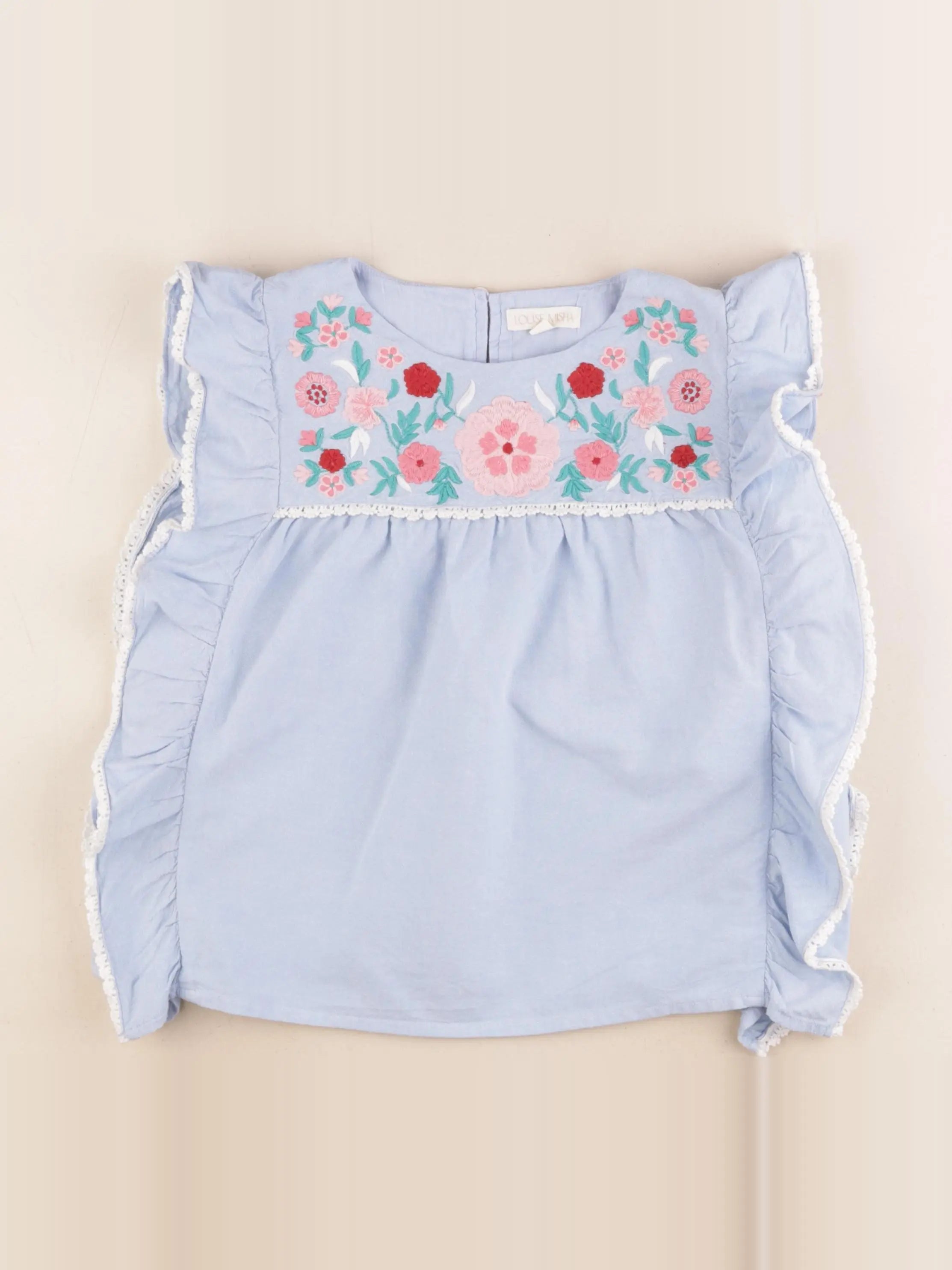 Louise Misha - blouse bleu - 10 ans