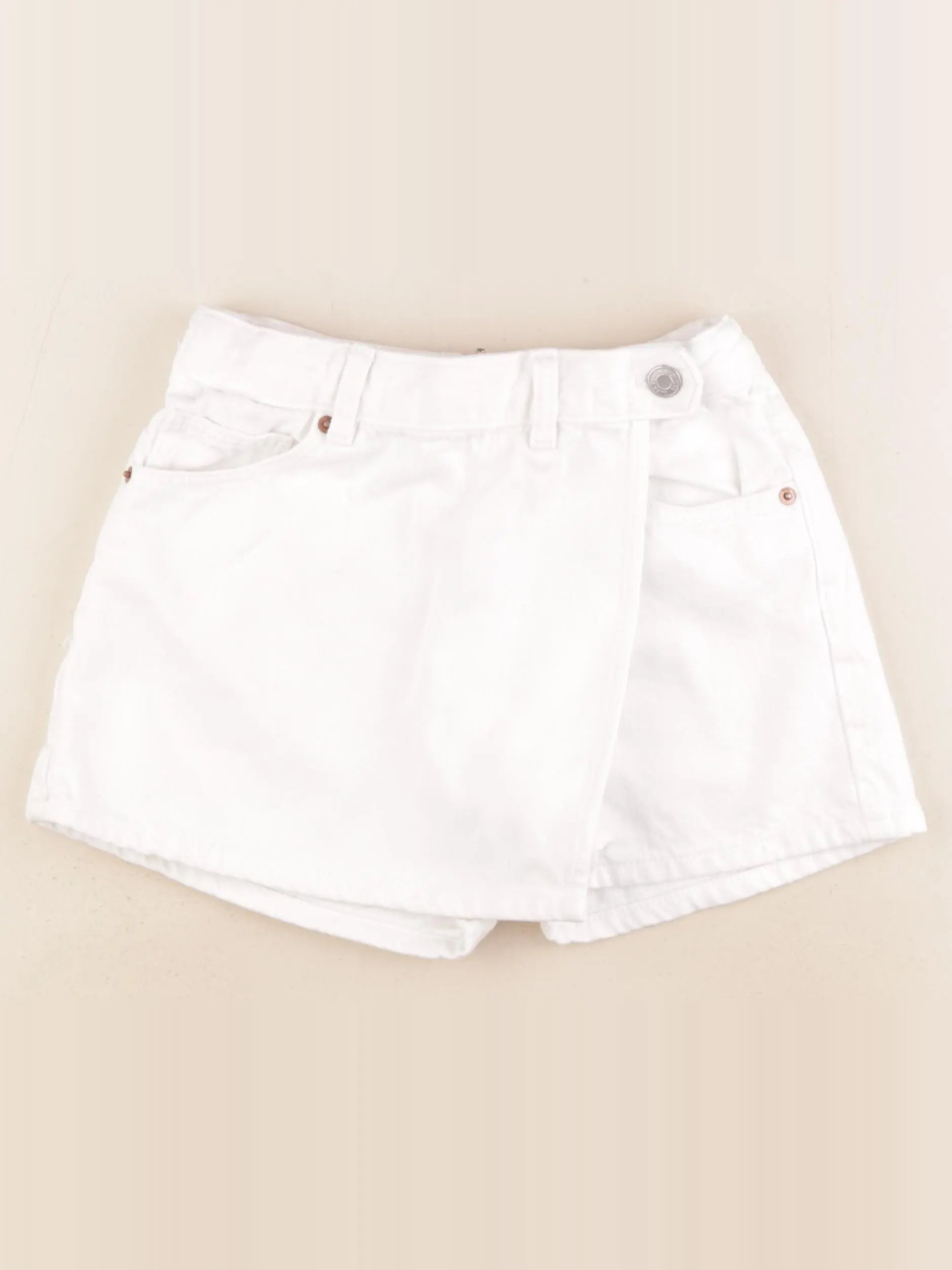 Zara - jupe short blanc - 9/10 ans