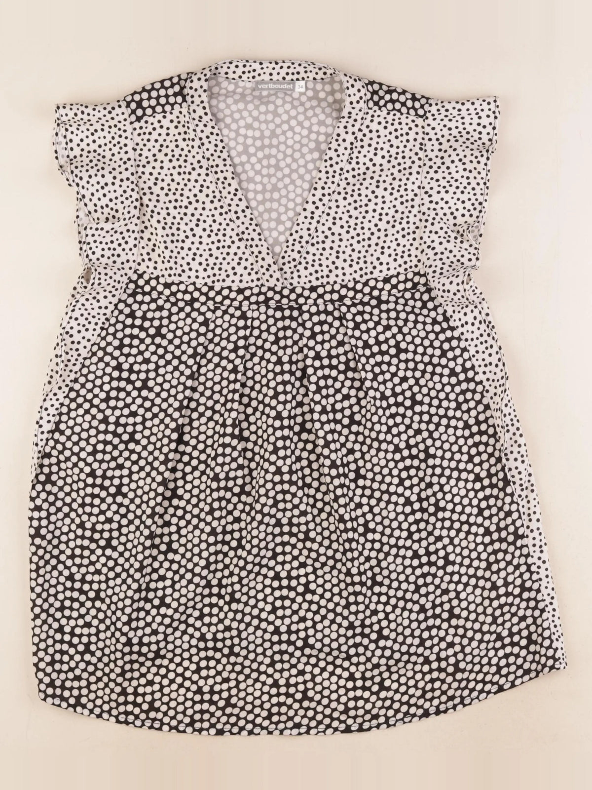 Vertbaudet - blouse grossesse noir, blanc - 34