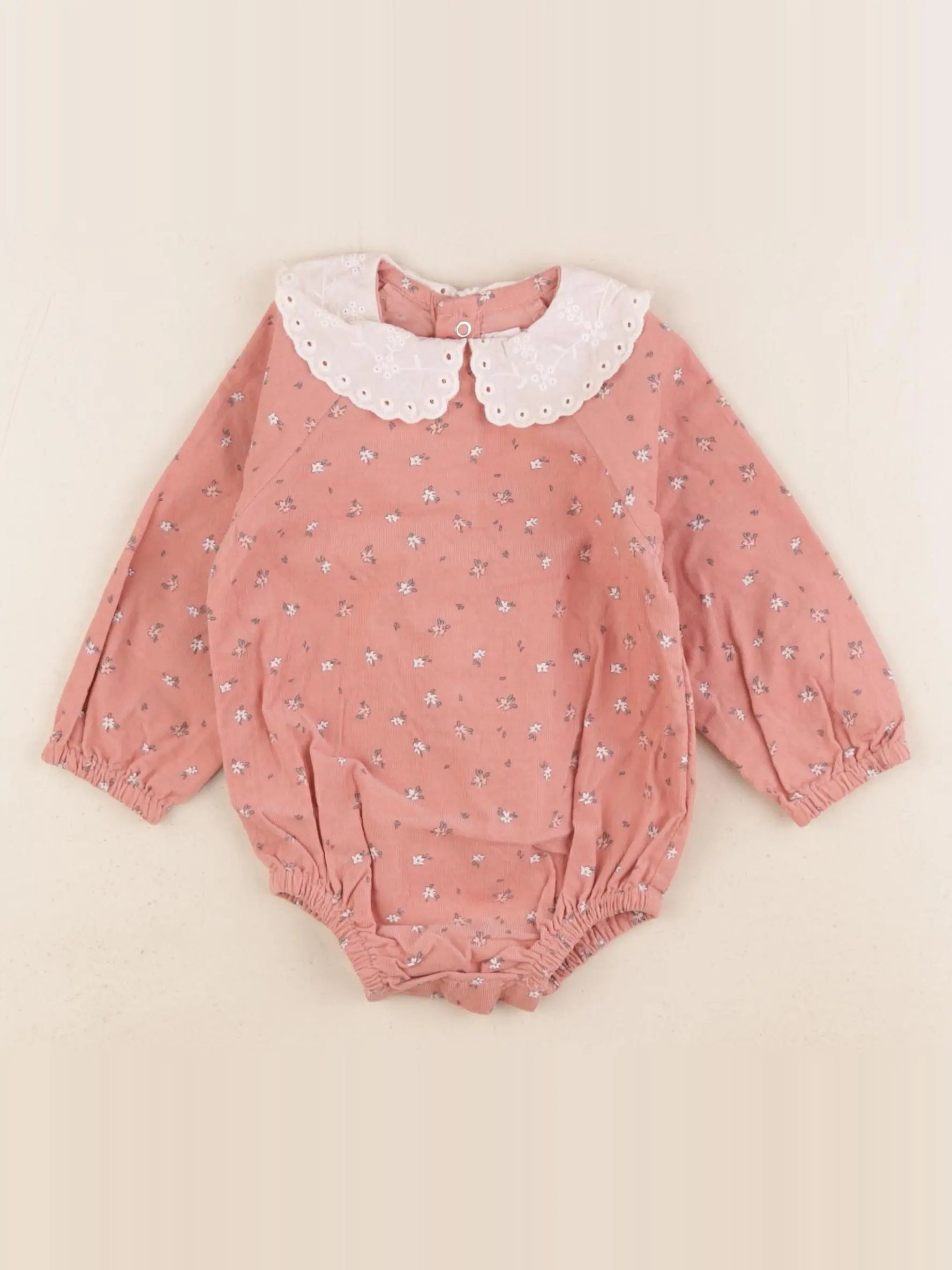 Vertbaudet - combinaison rose - 6 mois