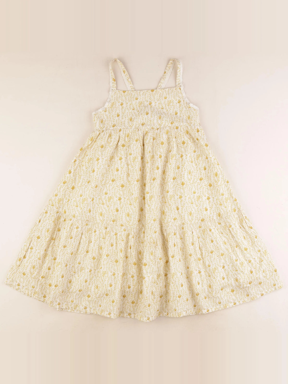 Cyrillus - robe jaune - 8 ans