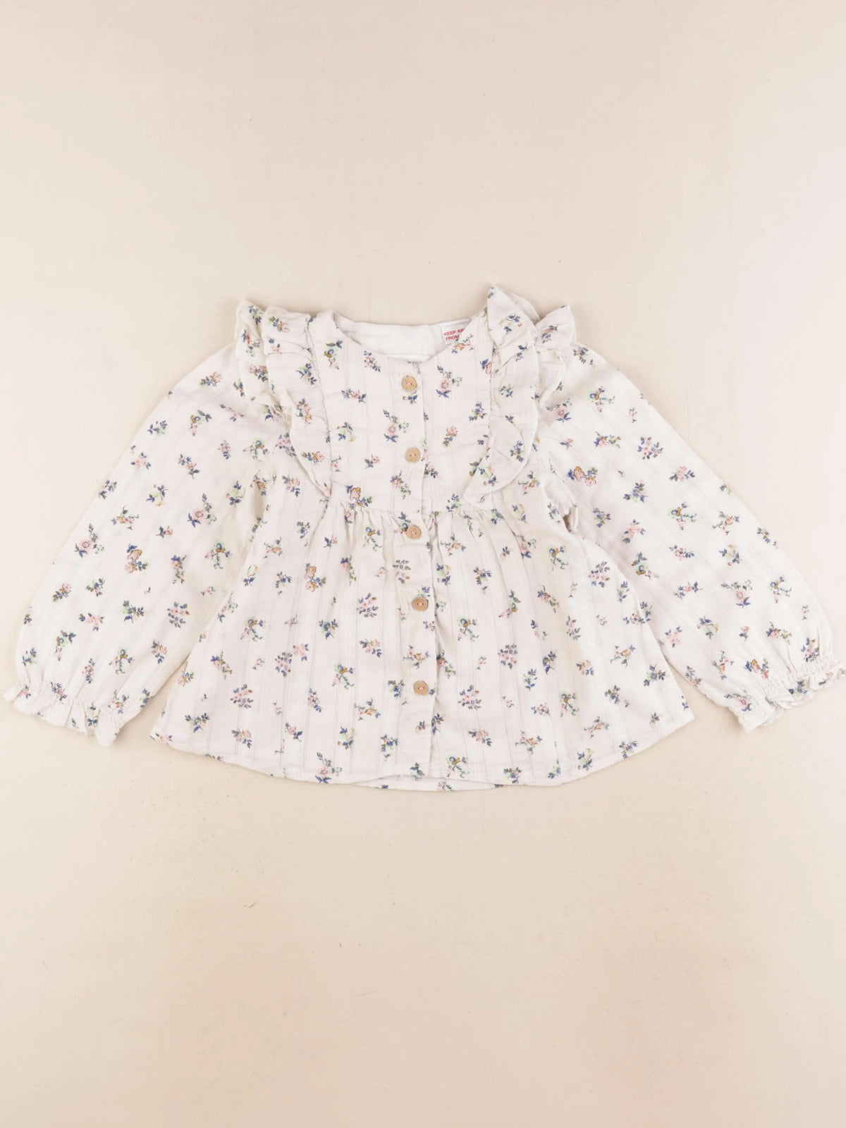 Zara - blouse beige - 3/4 ans